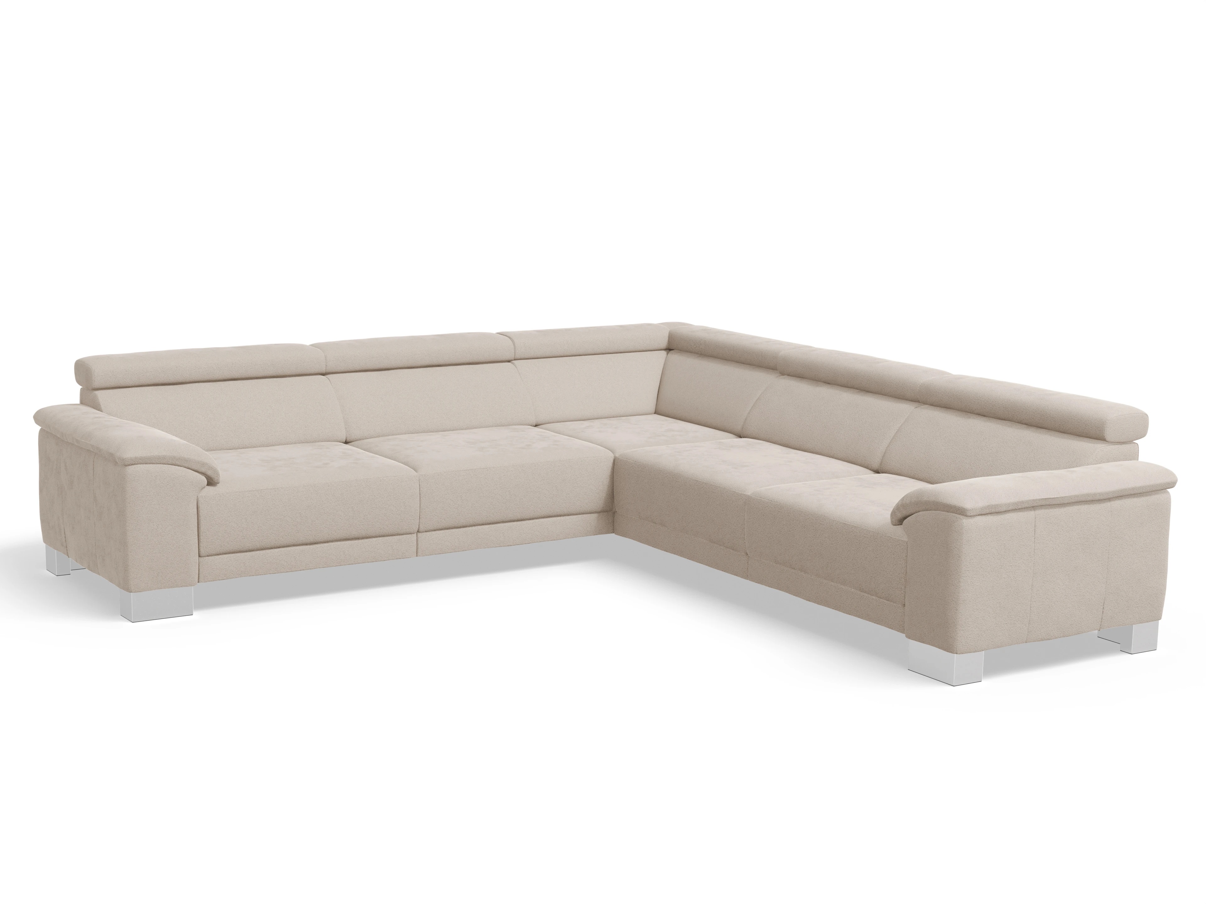 Ansicht des Produktes Antonio Ecksofa gleichschenklig in Stoff Beige
