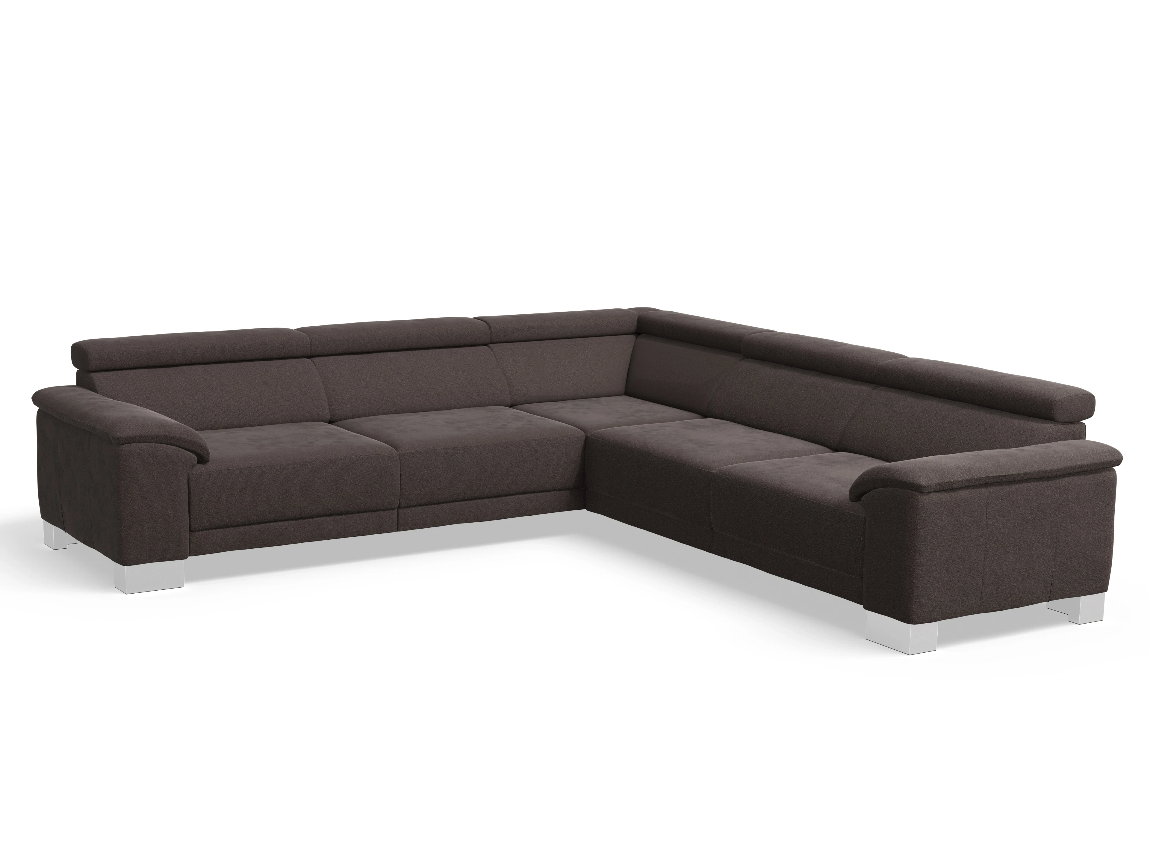 Antonio Ecksofa SPE Large Ansicht des Produktes Antonio Ecksofa gleichschenklig in Stoff Braun