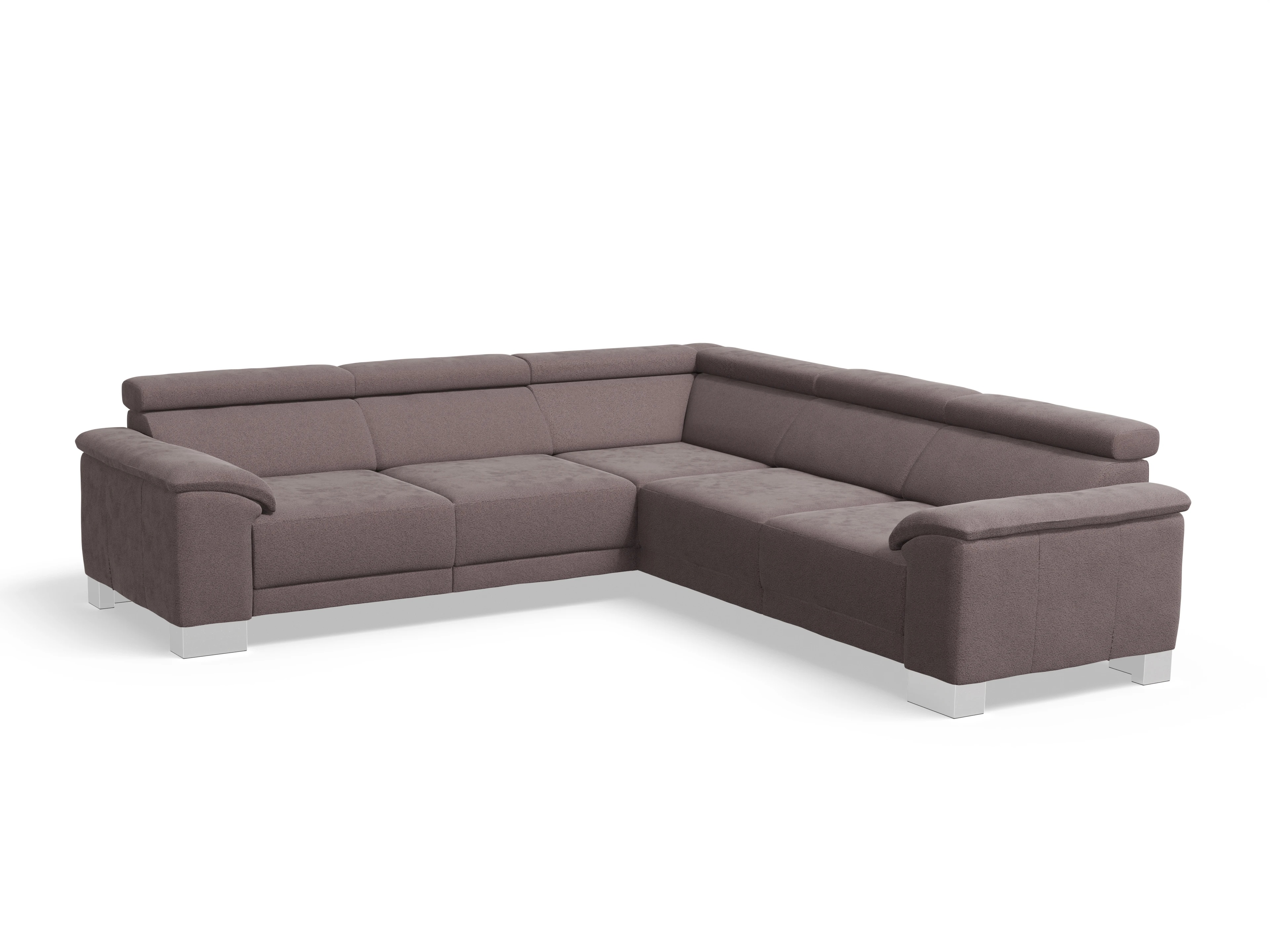 Ansicht des Produktes Antonio Ecksofa gleichschenklig in Stoff Braun