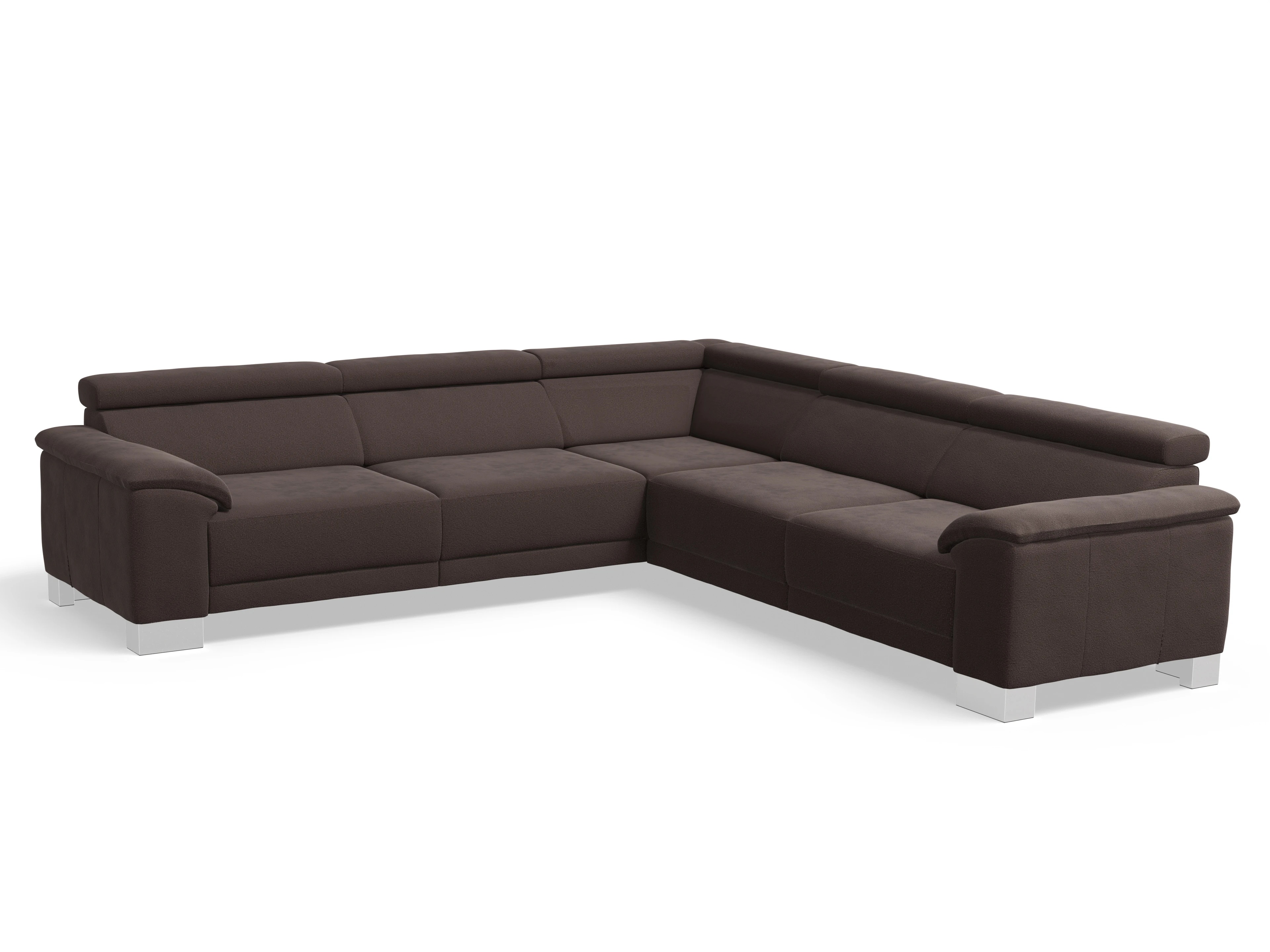 Antonio Ecksofa SPE Large Ansicht des Produktes Antonio Ecksofa gleichschenklig in Stoff Braun