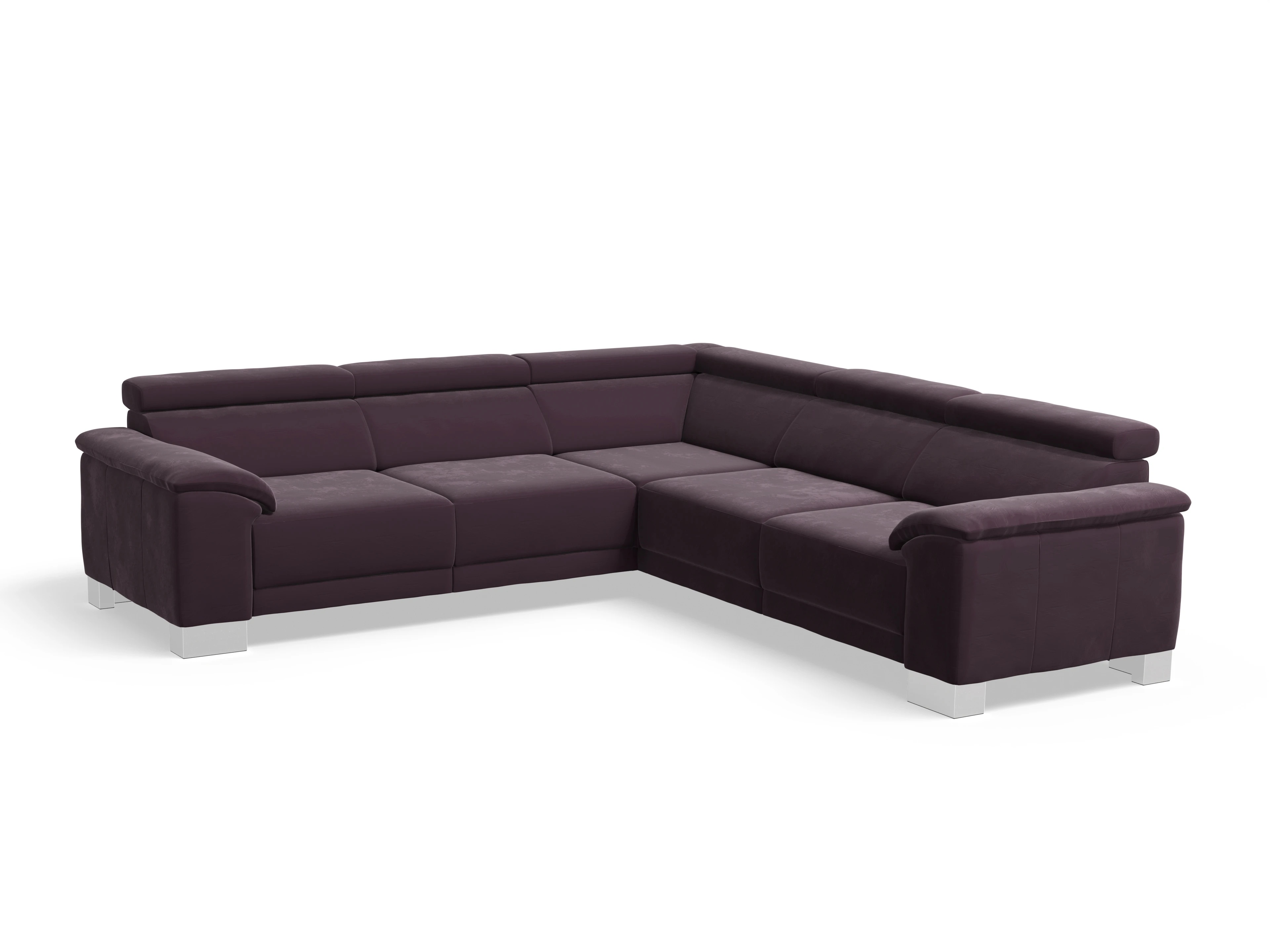 Antonio Ecksofa SPE Medium Ansicht des Produktes Antonio Ecksofa gleichschenklig in Stoff Lila