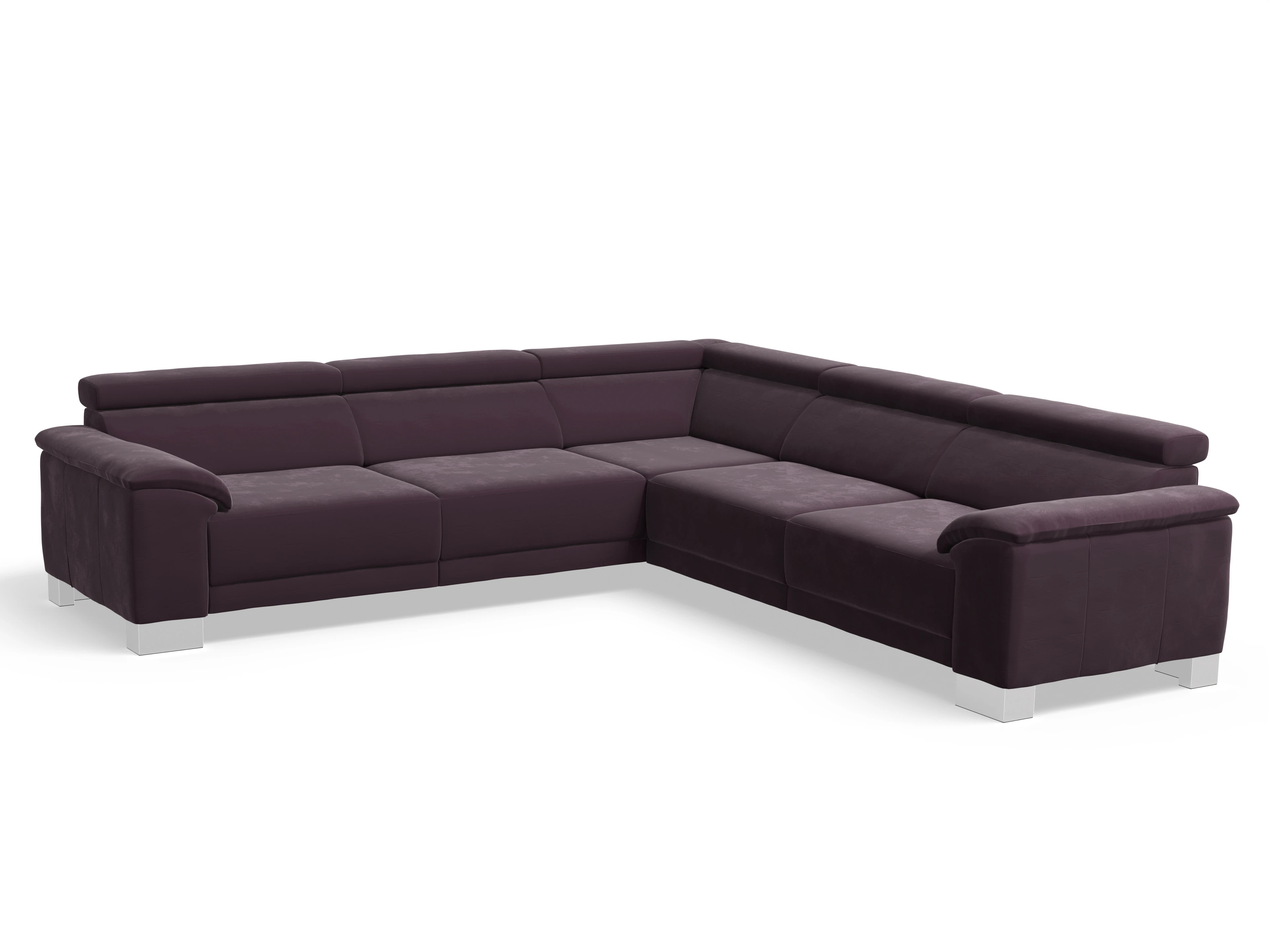 Antonio Ecksofa SPE Large Ansicht des Produktes Antonio Ecksofa gleichschenklig in Stoff Lila