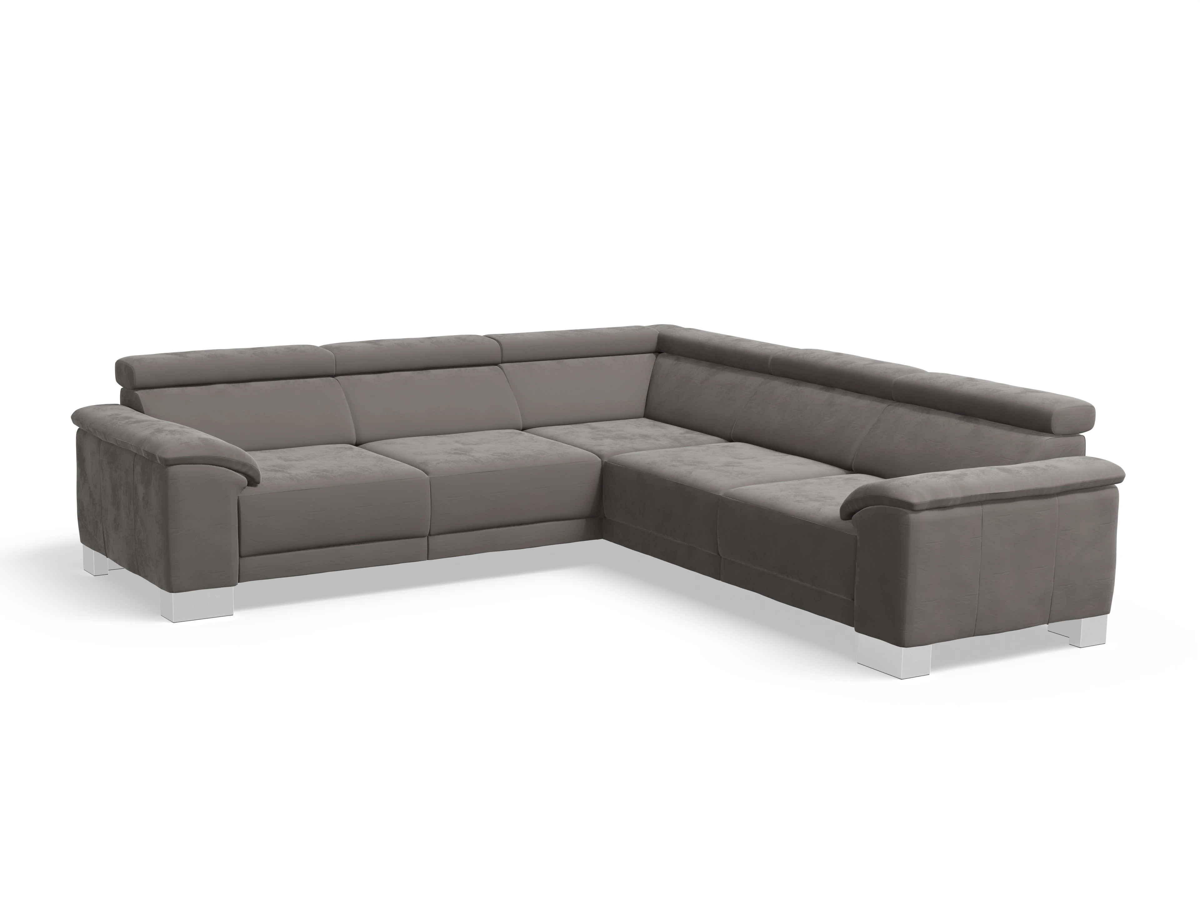 Antonio Ecksofa SPE Medium Ansicht des Produktes Antonio Ecksofa gleichschenklig in Stoff Grau