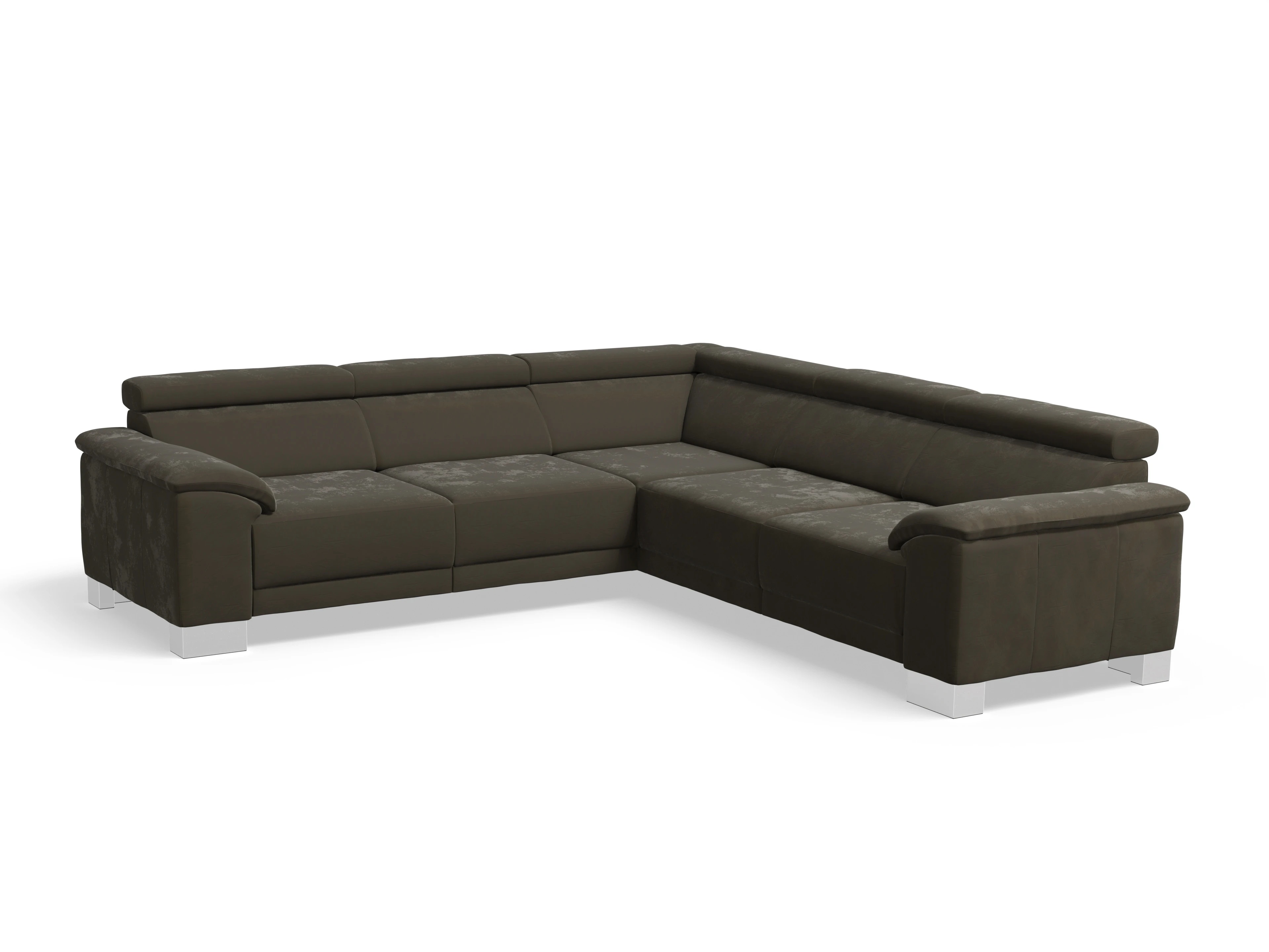 Ansicht des Produktes Antonio Ecksofa gleichschenklig in Stoff Grün
