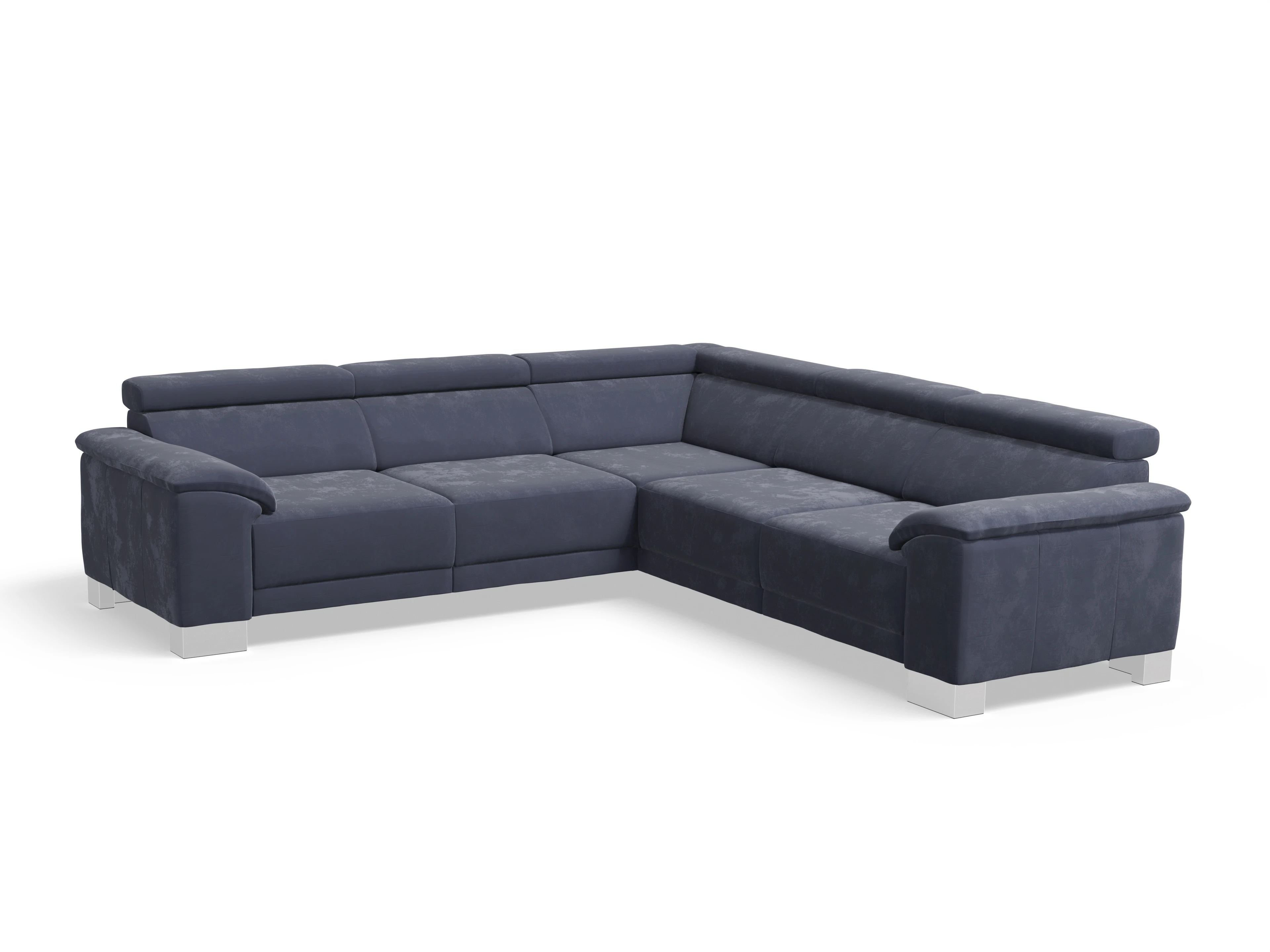 Ansicht des Produktes Antonio Ecksofa gleichschenklig in Stoff Blau