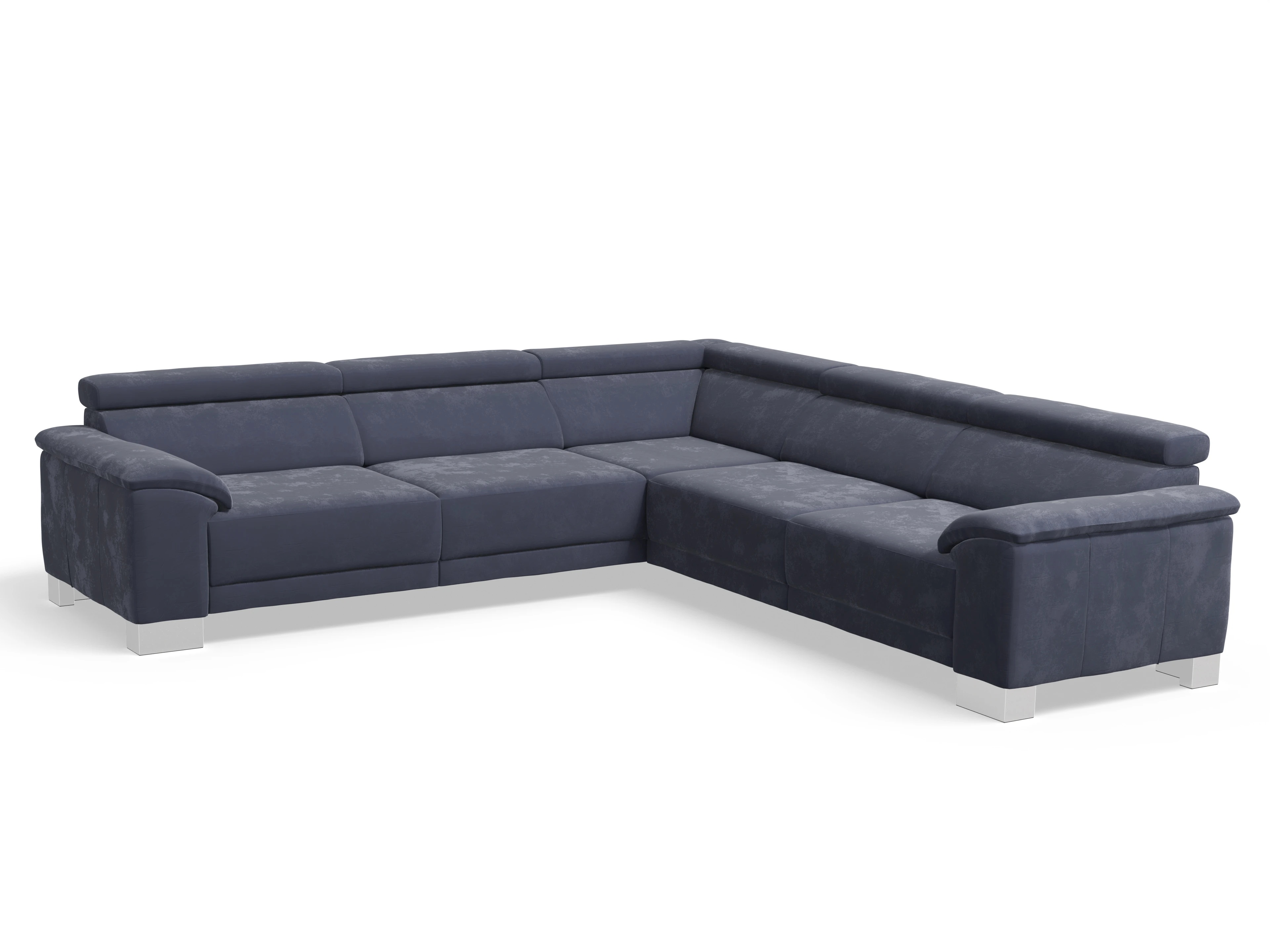 Ansicht des Produktes Antonio Ecksofa gleichschenklig in Stoff Blau