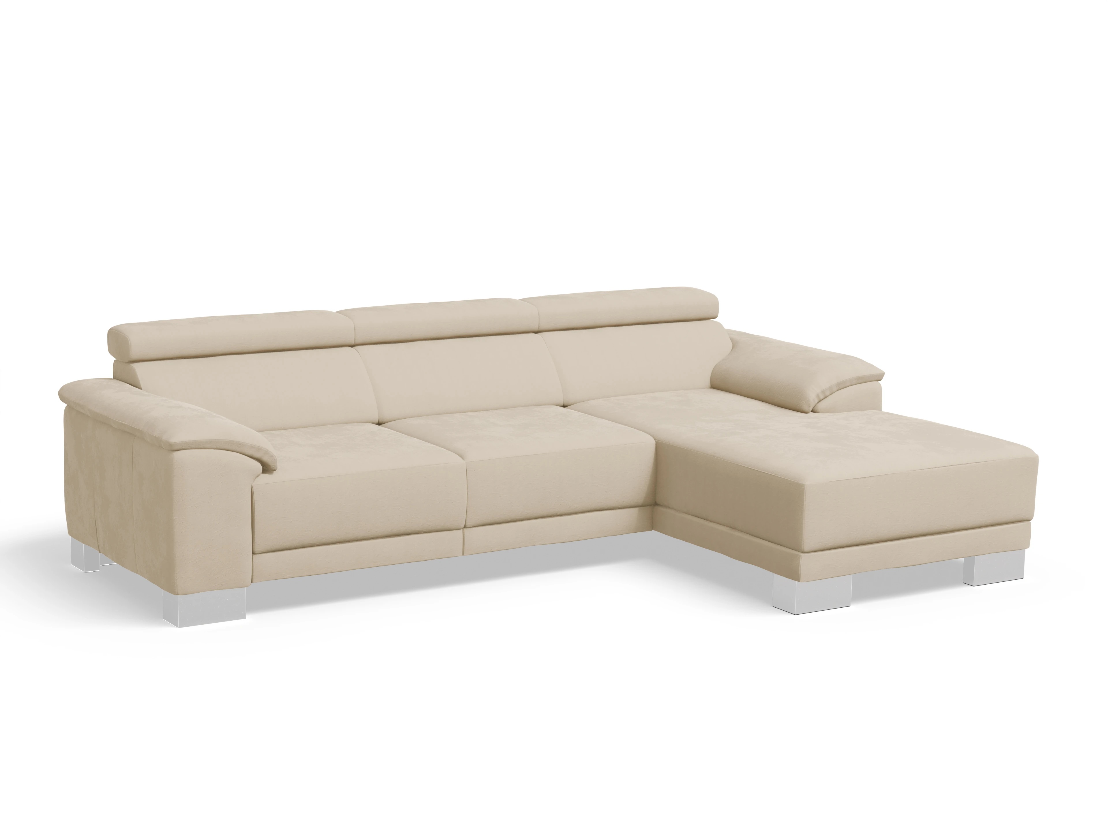Antonio Ecksofa LO Medium R Ansicht des Produktes Antonio in Stoff Beige