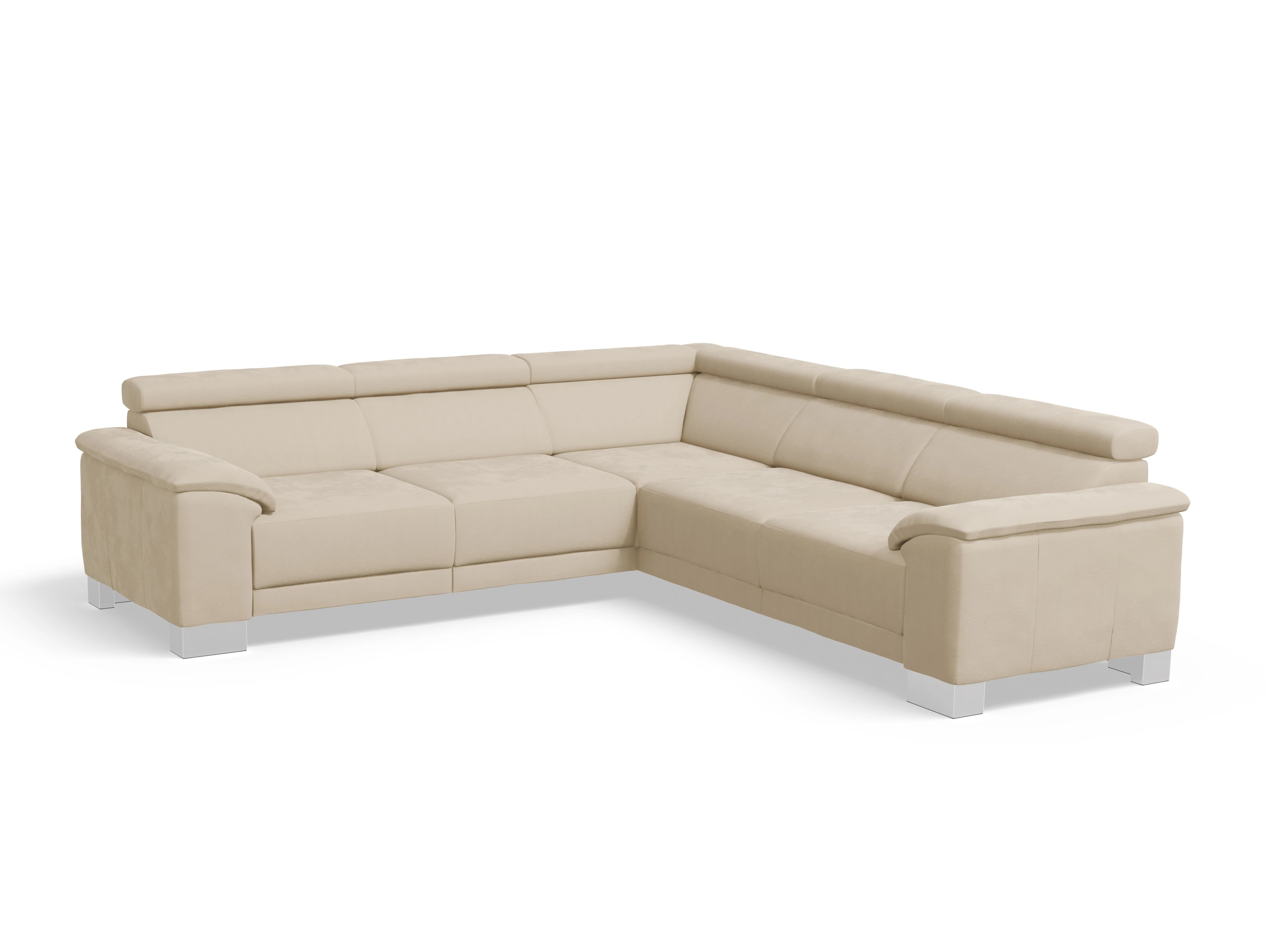 Ansicht des Produktes Antonio Ecksofa gleichschenklig in Stoff Beige