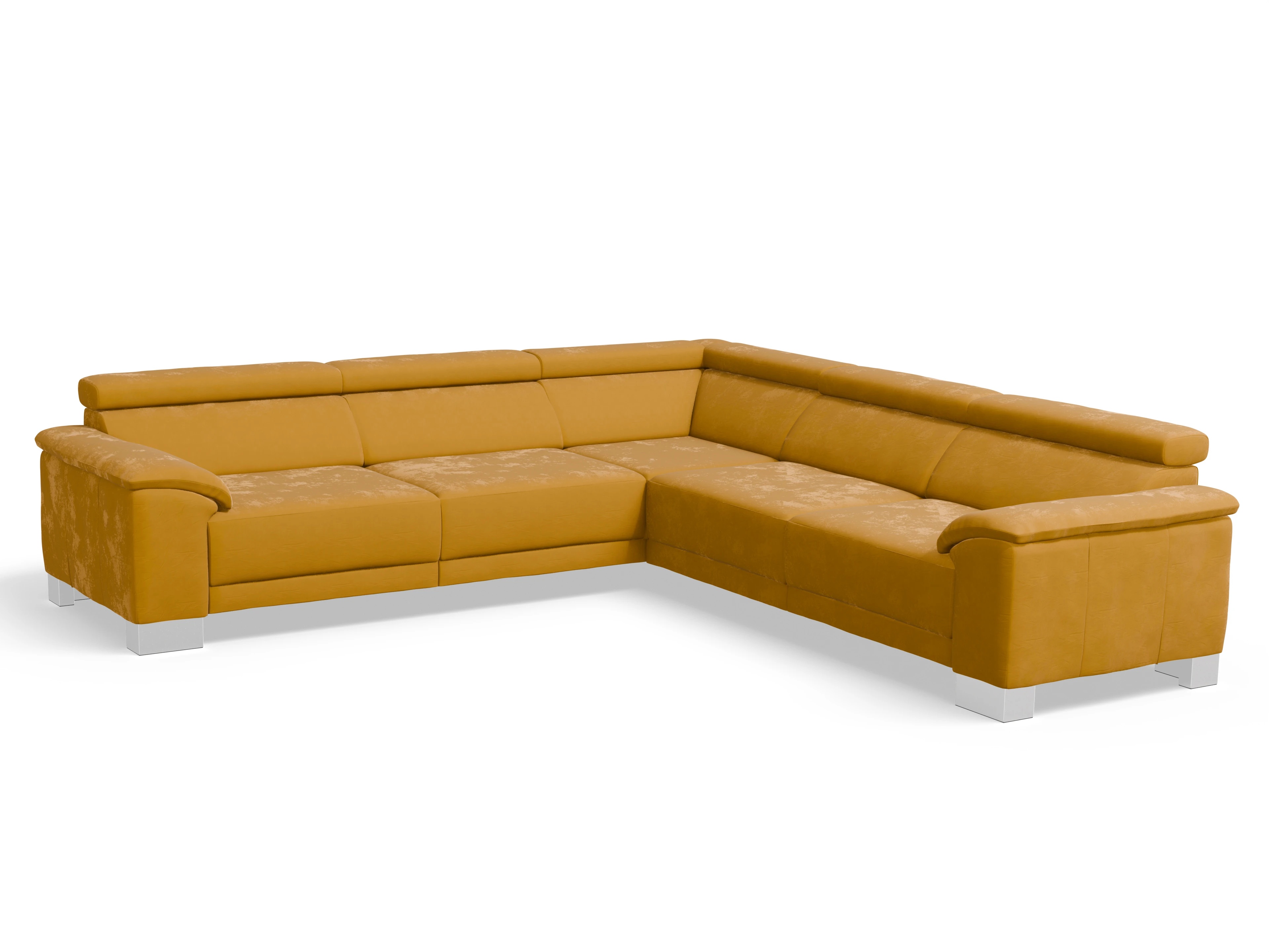 Antonio Ecksofa SPE Large Ansicht des Produktes Antonio Ecksofa gleichschenklig in Stoff Gelb