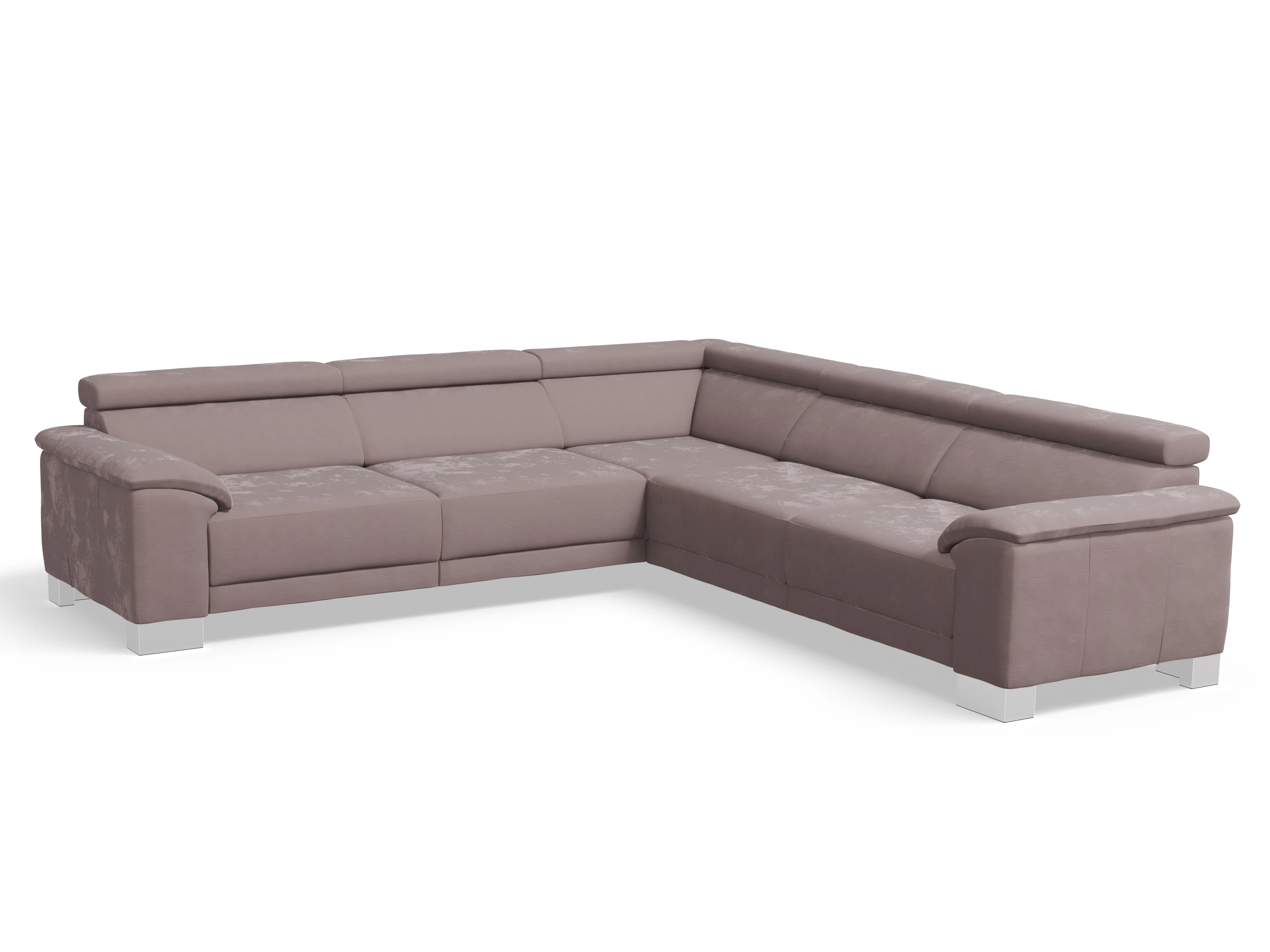 Ansicht des Produktes Antonio Ecksofa gleichschenklig in Stoff Rosa