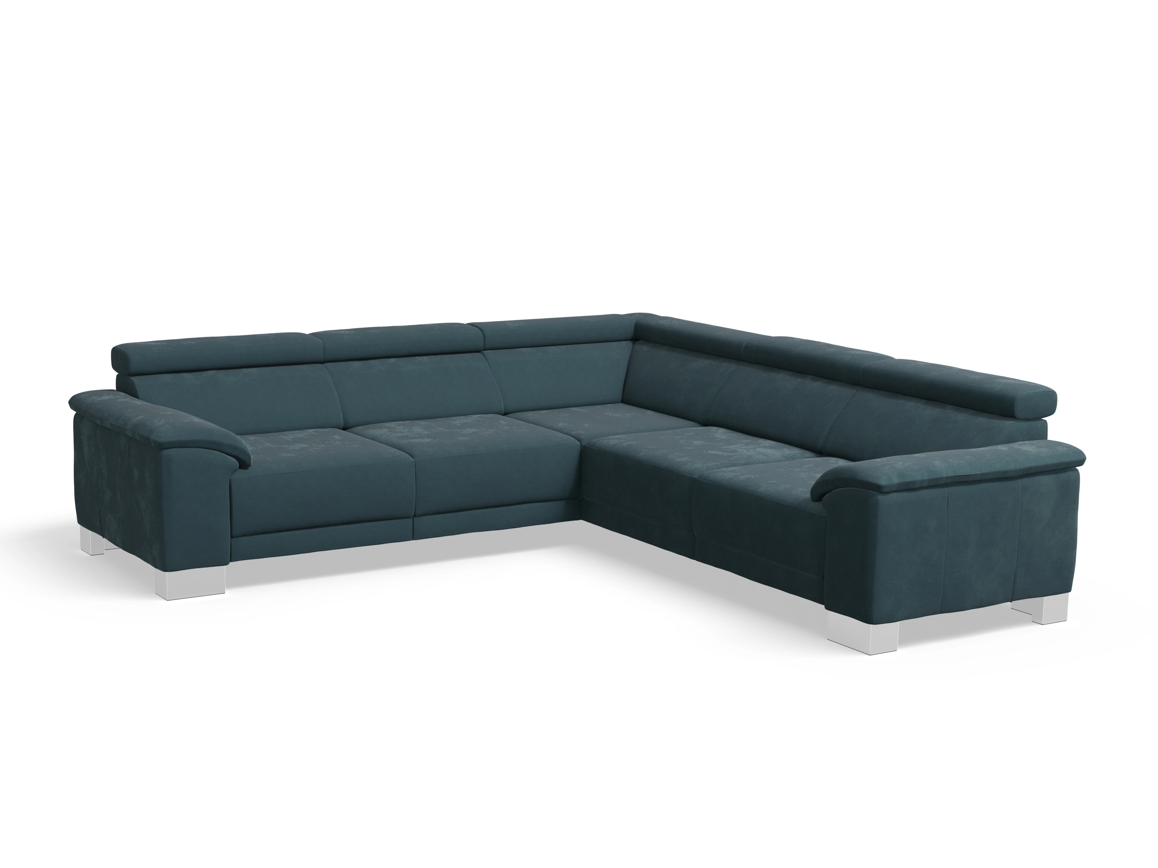 Antonio Ecksofa SPE Medium Ansicht des Produktes Antonio Ecksofa gleichschenklig in Stoff Blau