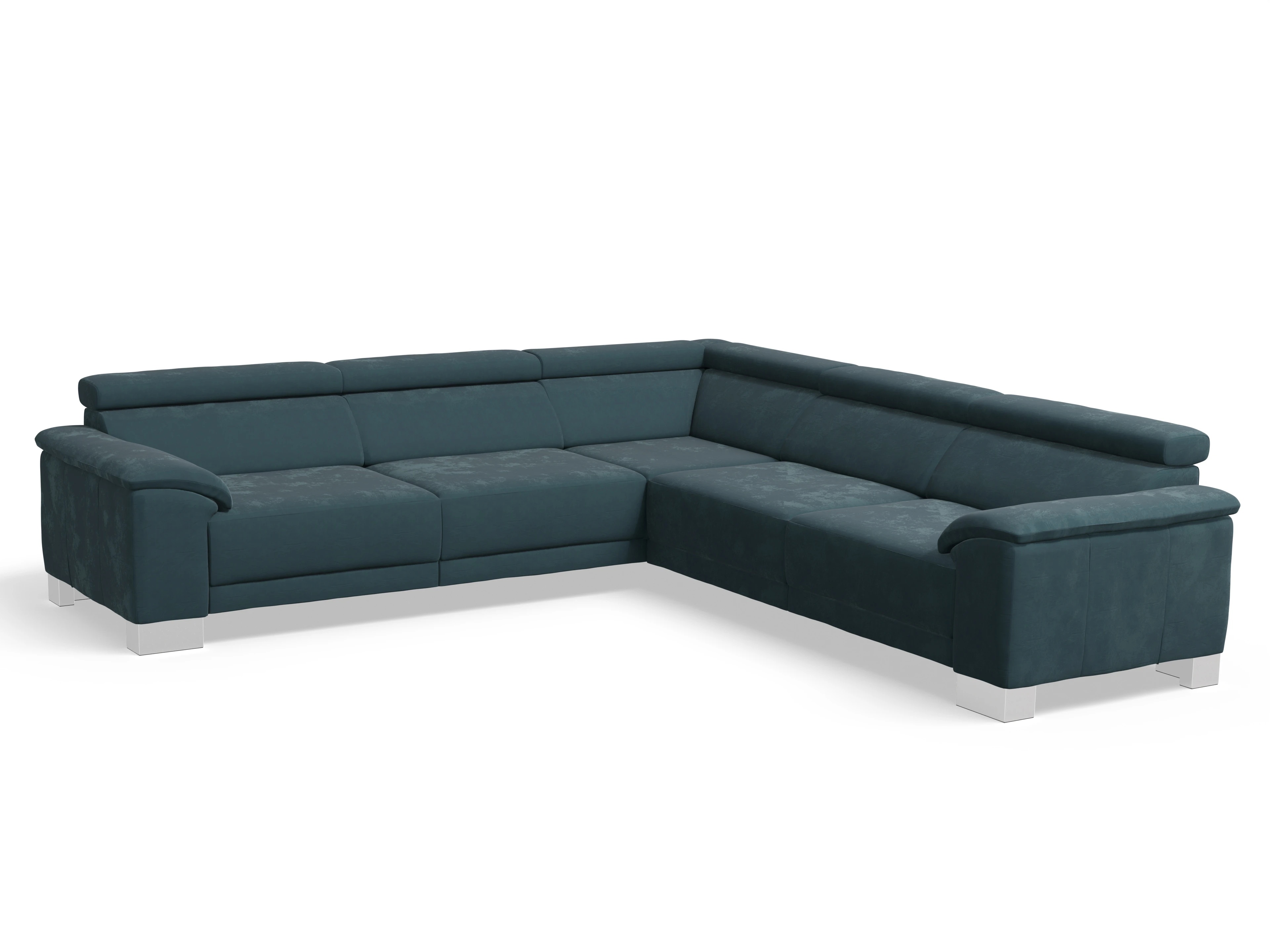 Ansicht des Produktes Antonio Ecksofa gleichschenklig in Stoff Blau