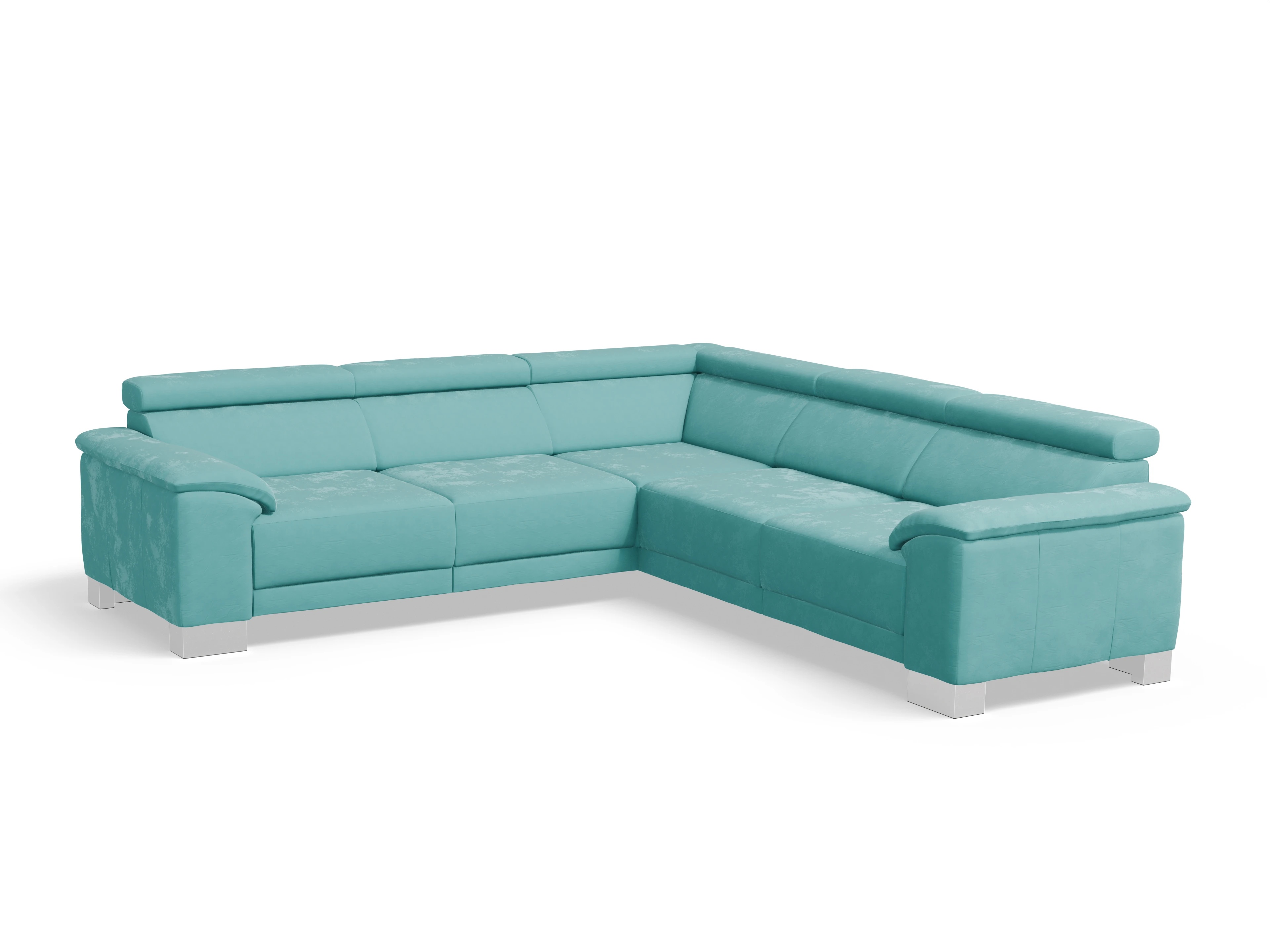Ansicht des Produktes Antonio Ecksofa gleichschenklig in Stoff Blau