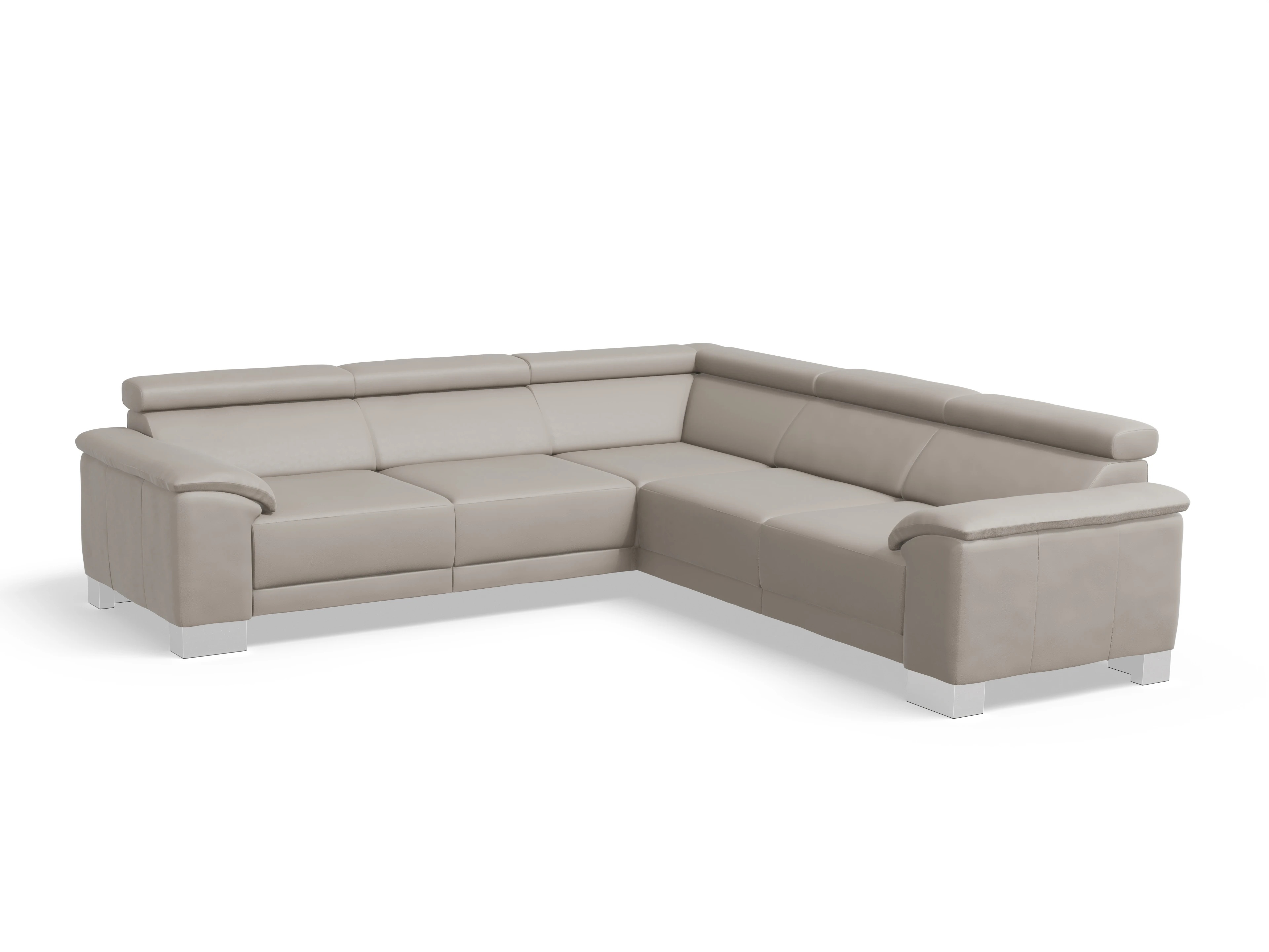 Antonio Ecksofa SPE Medium Ansicht des Produktes Antonio Ecksofa gleichschenklig in Leder Braun