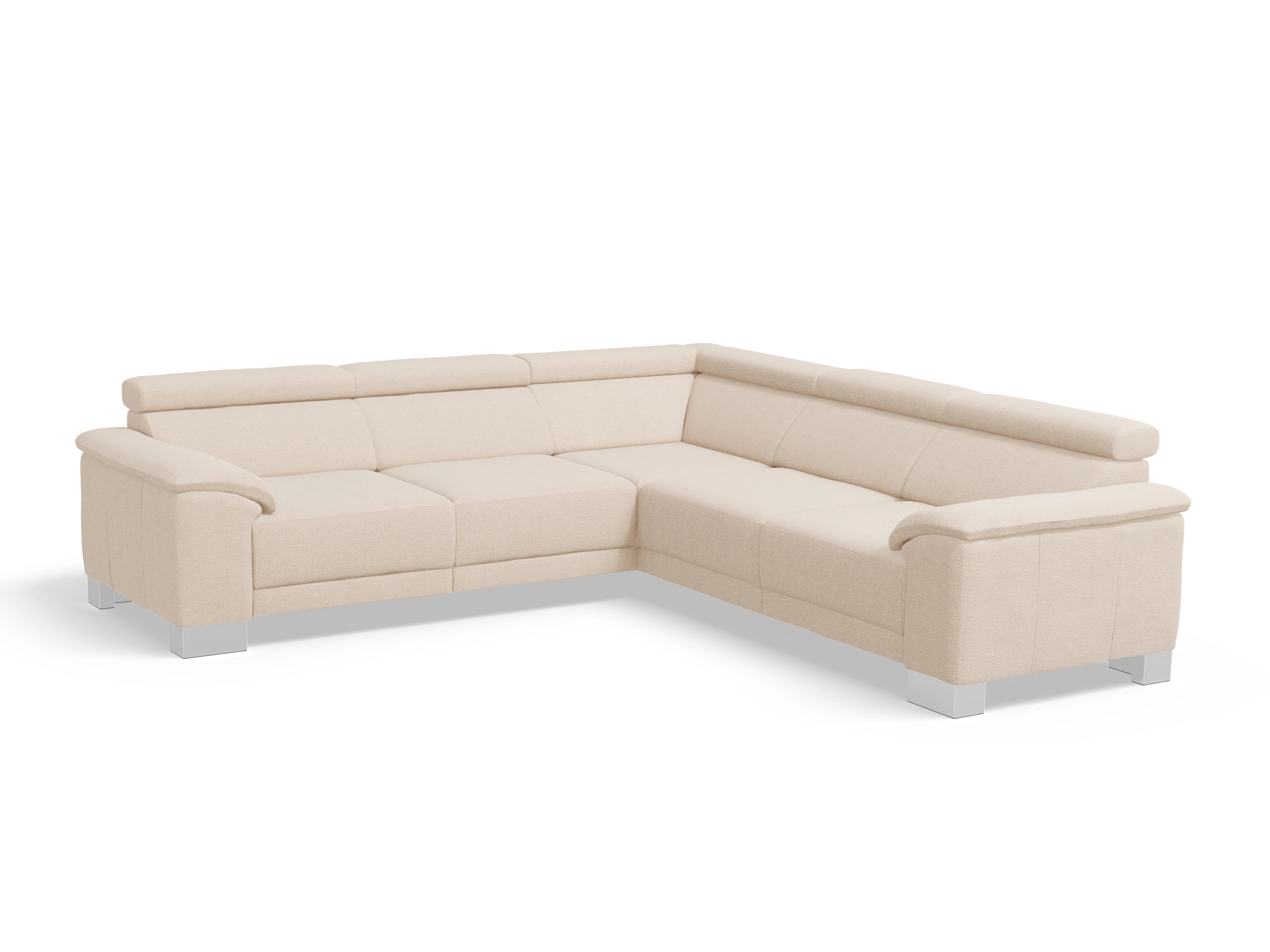 Ansicht des Produktes Antonio Ecksofa gleichschenklig in Stoff Beige