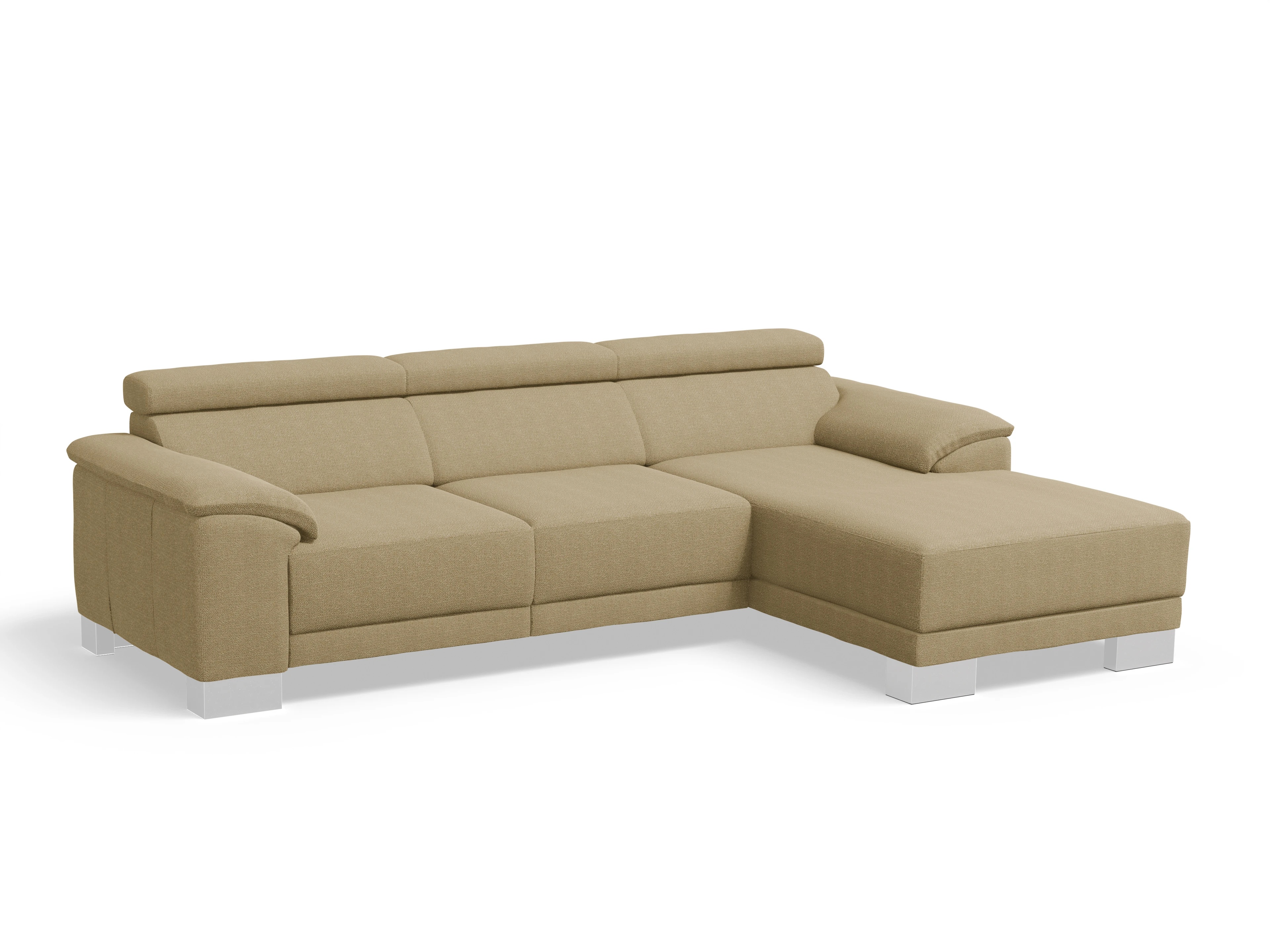 Antonio Ecksofa LO Medium R Ansicht des Produktes Antonio in Stoff Beige