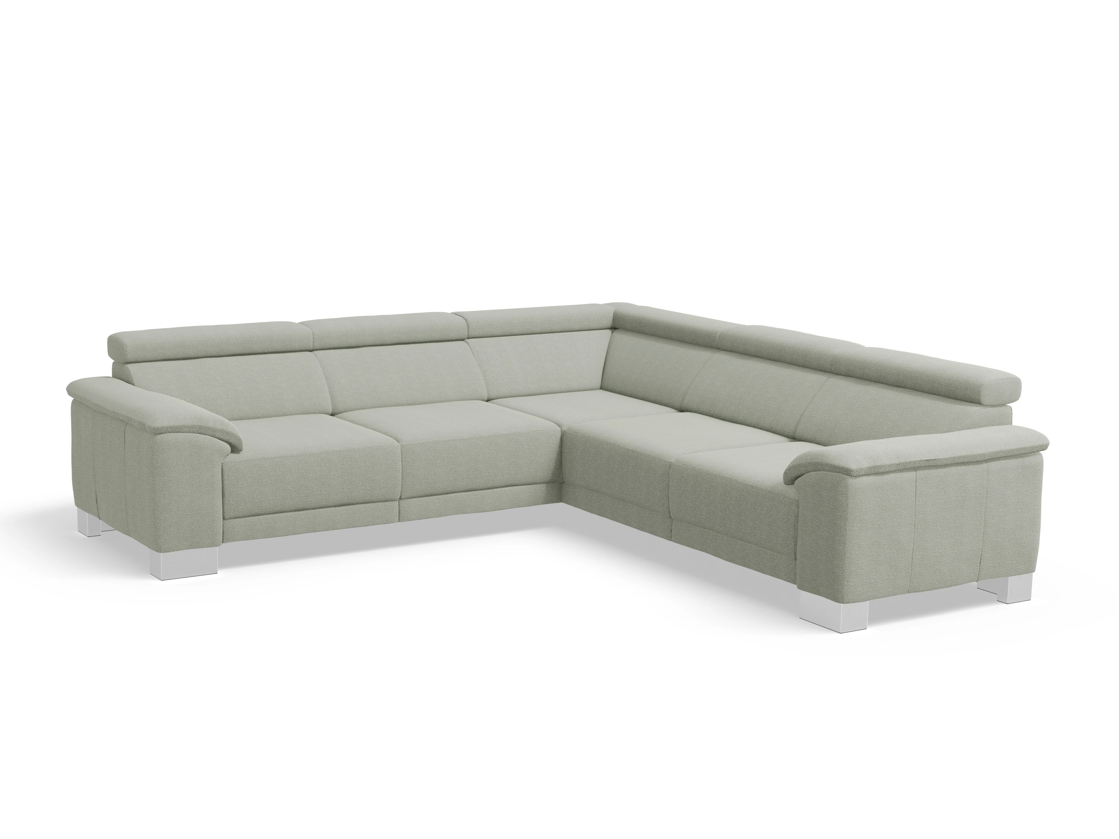 Ansicht des Produktes Antonio Ecksofa gleichschenklig in Stoff Grau