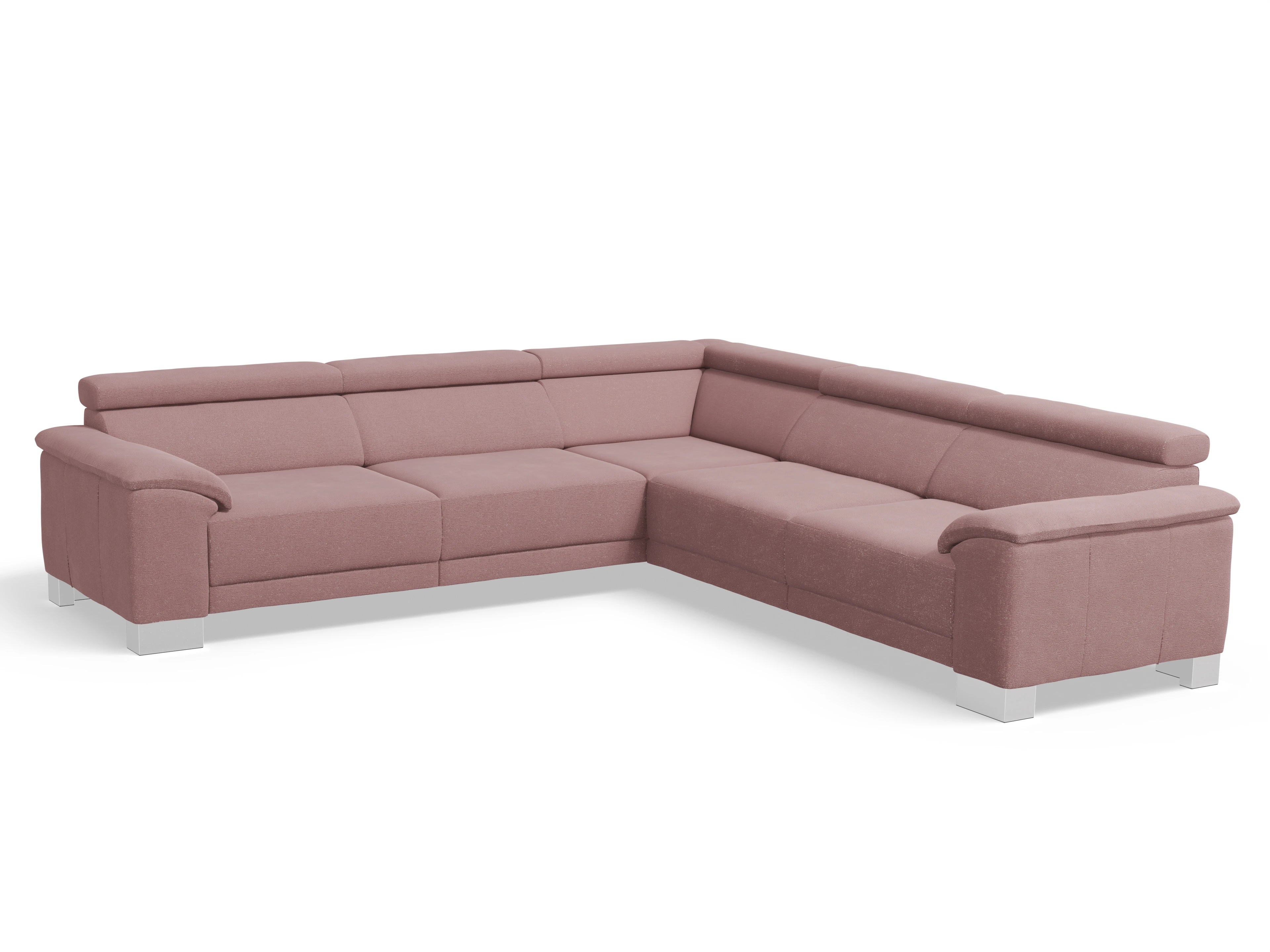 Antonio Ecksofa SPE Large Ansicht des Produktes Antonio Ecksofa gleichschenklig in Stoff Rosa