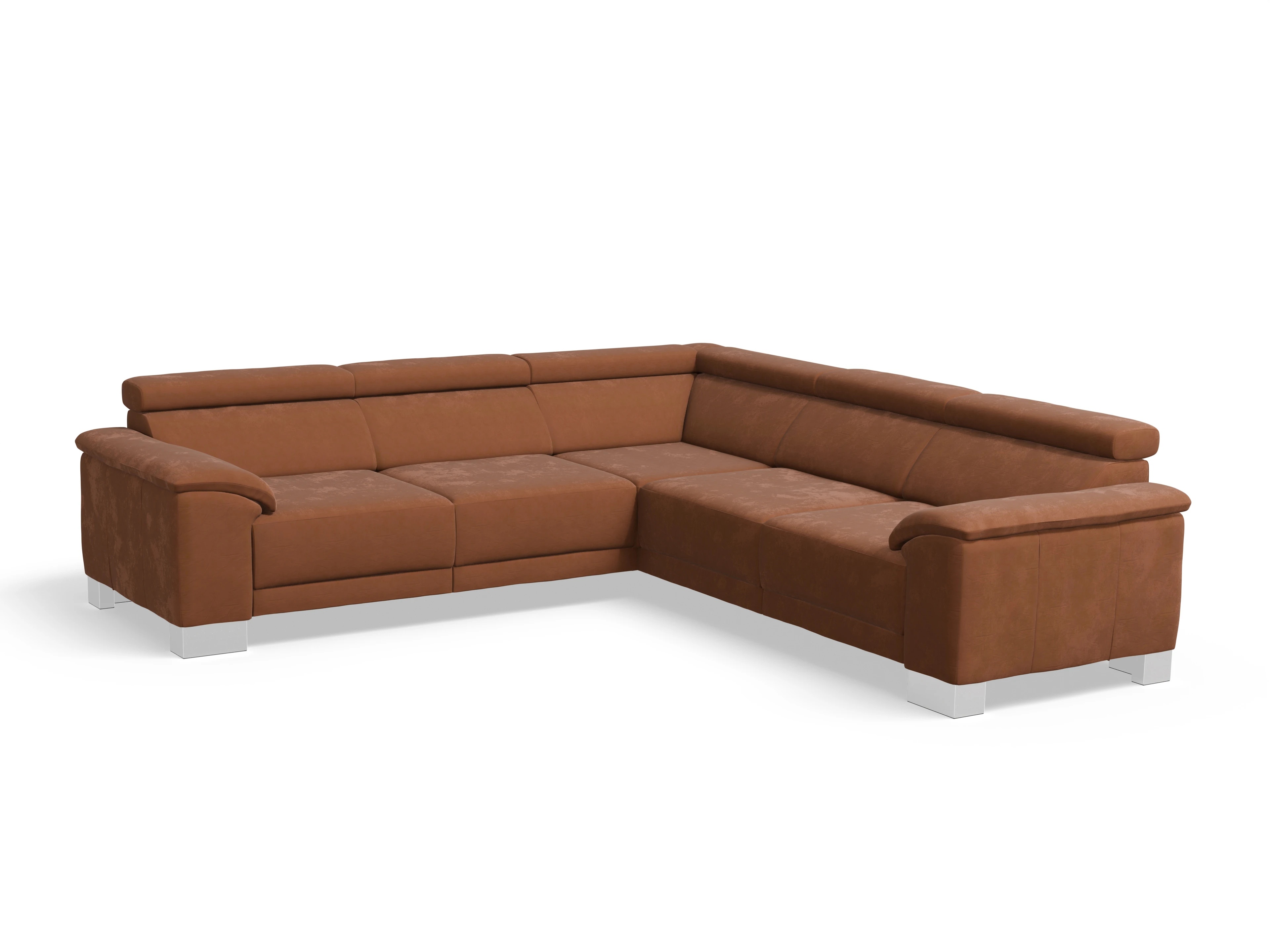 Ansicht des Produktes Antonio Ecksofa gleichschenklig in Stoff Braun