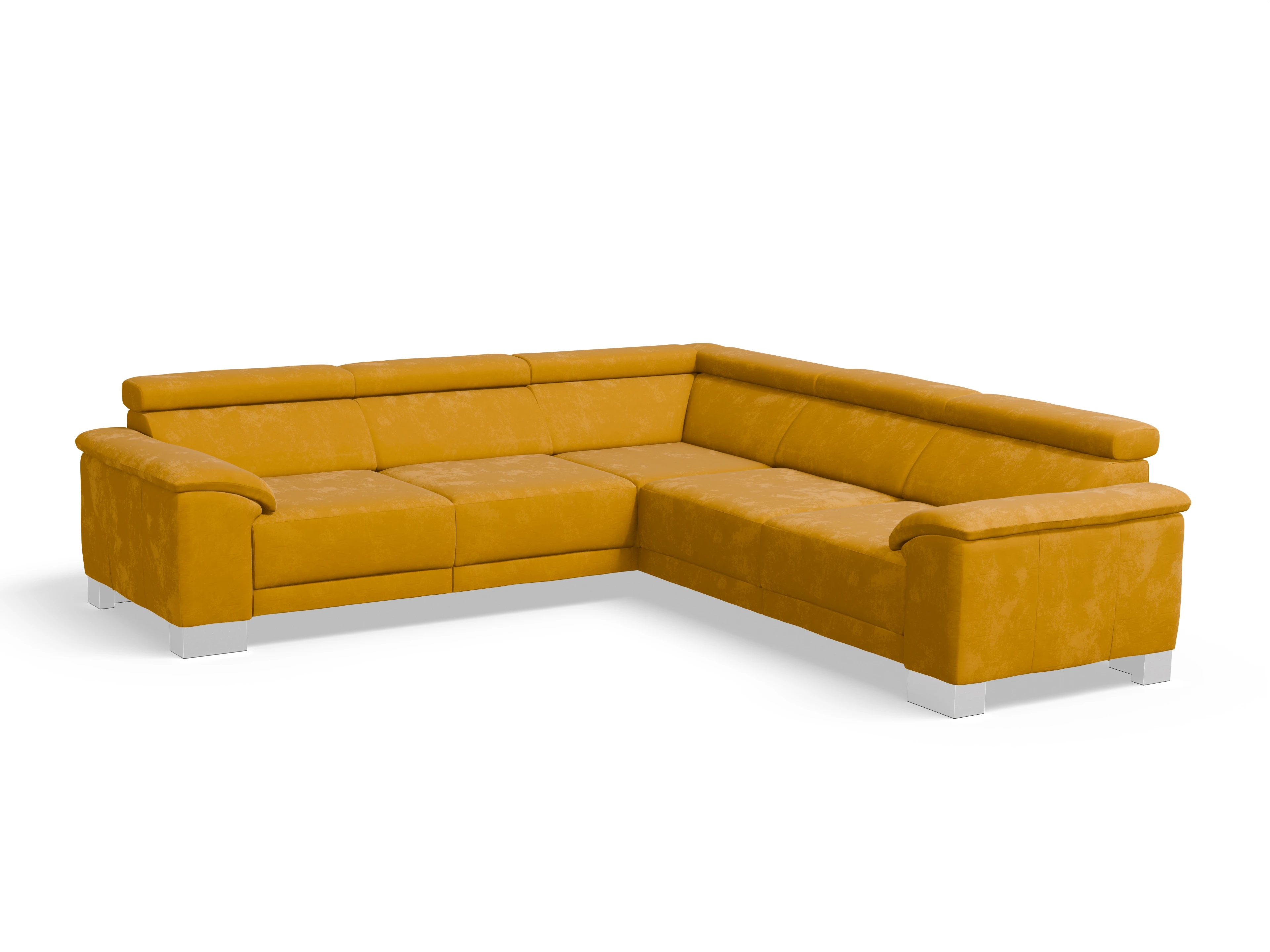 Ansicht des Produktes Antonio Ecksofa gleichschenklig in Stoff Orange