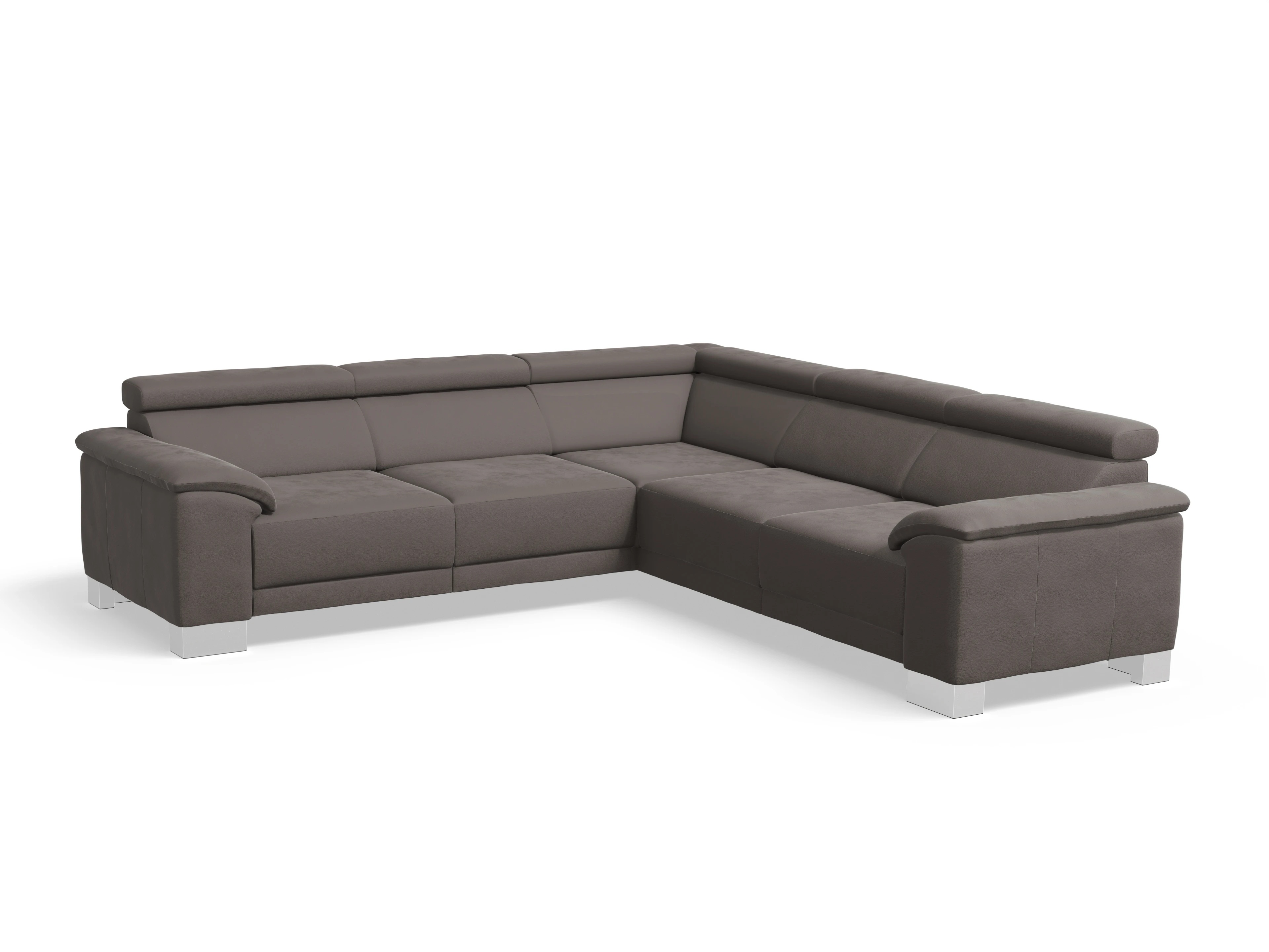 Ansicht des Produktes Antonio Ecksofa gleichschenklig in Stoff Grau