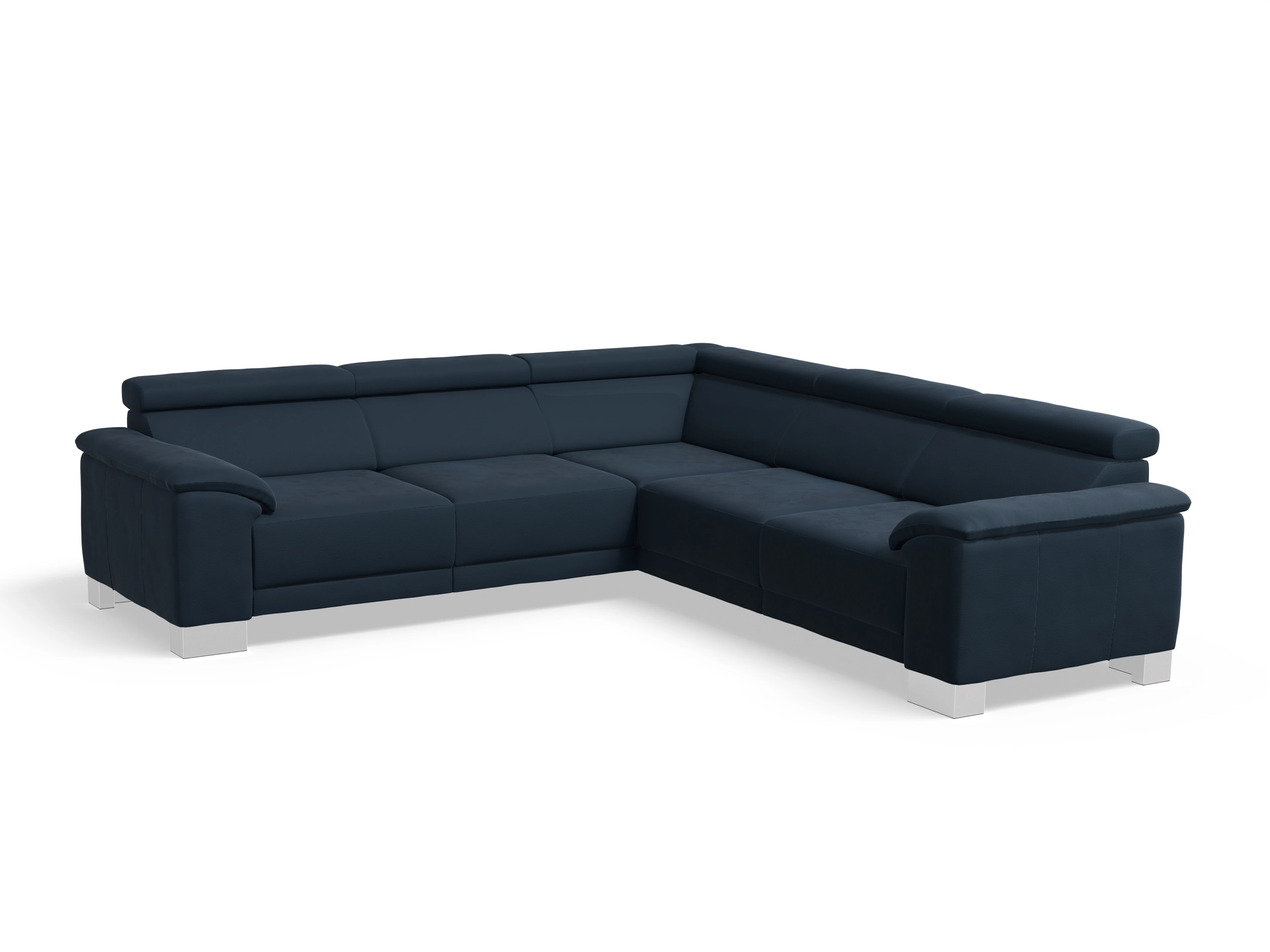 Ansicht des Produktes Antonio Ecksofa gleichschenklig in Stoff Schwarz
