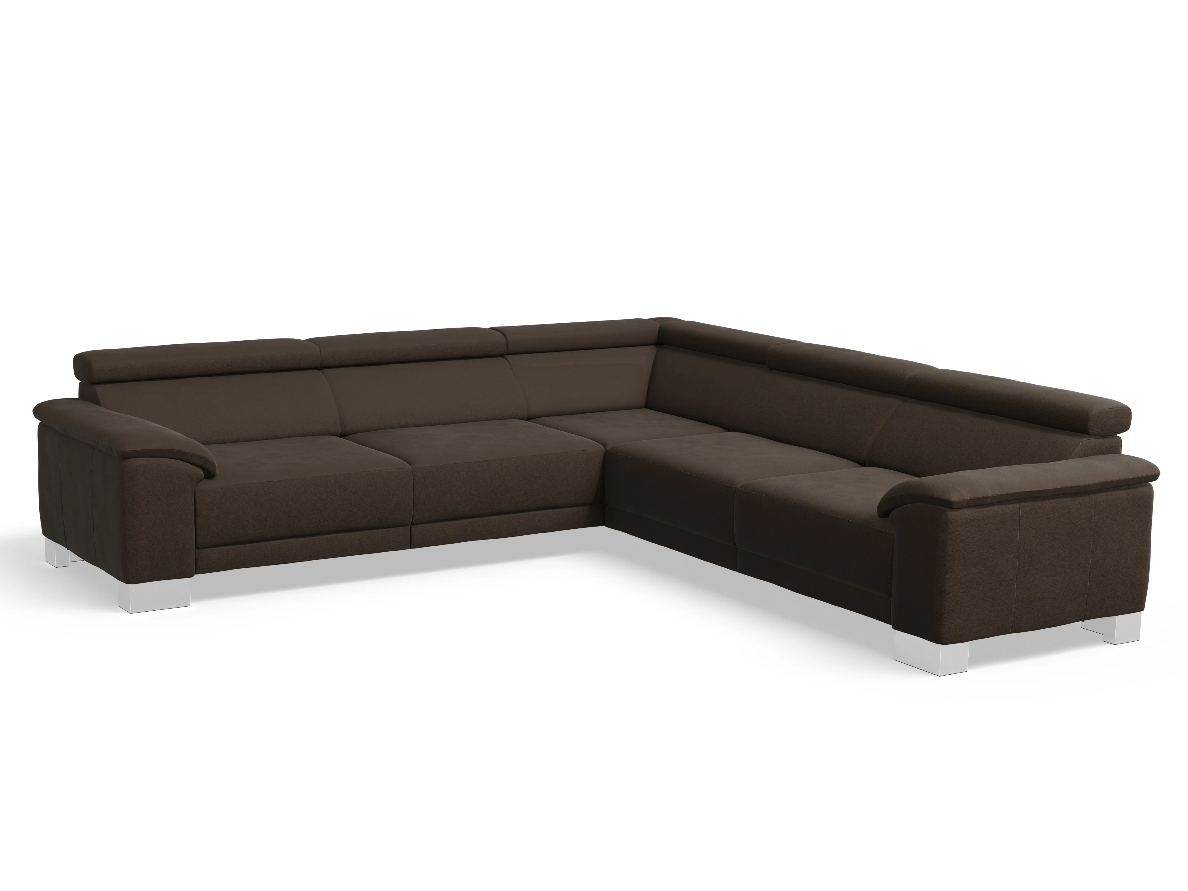 Antonio Ecksofa SPE Large Ansicht des Produktes Antonio Ecksofa gleichschenklig in Stoff Braun