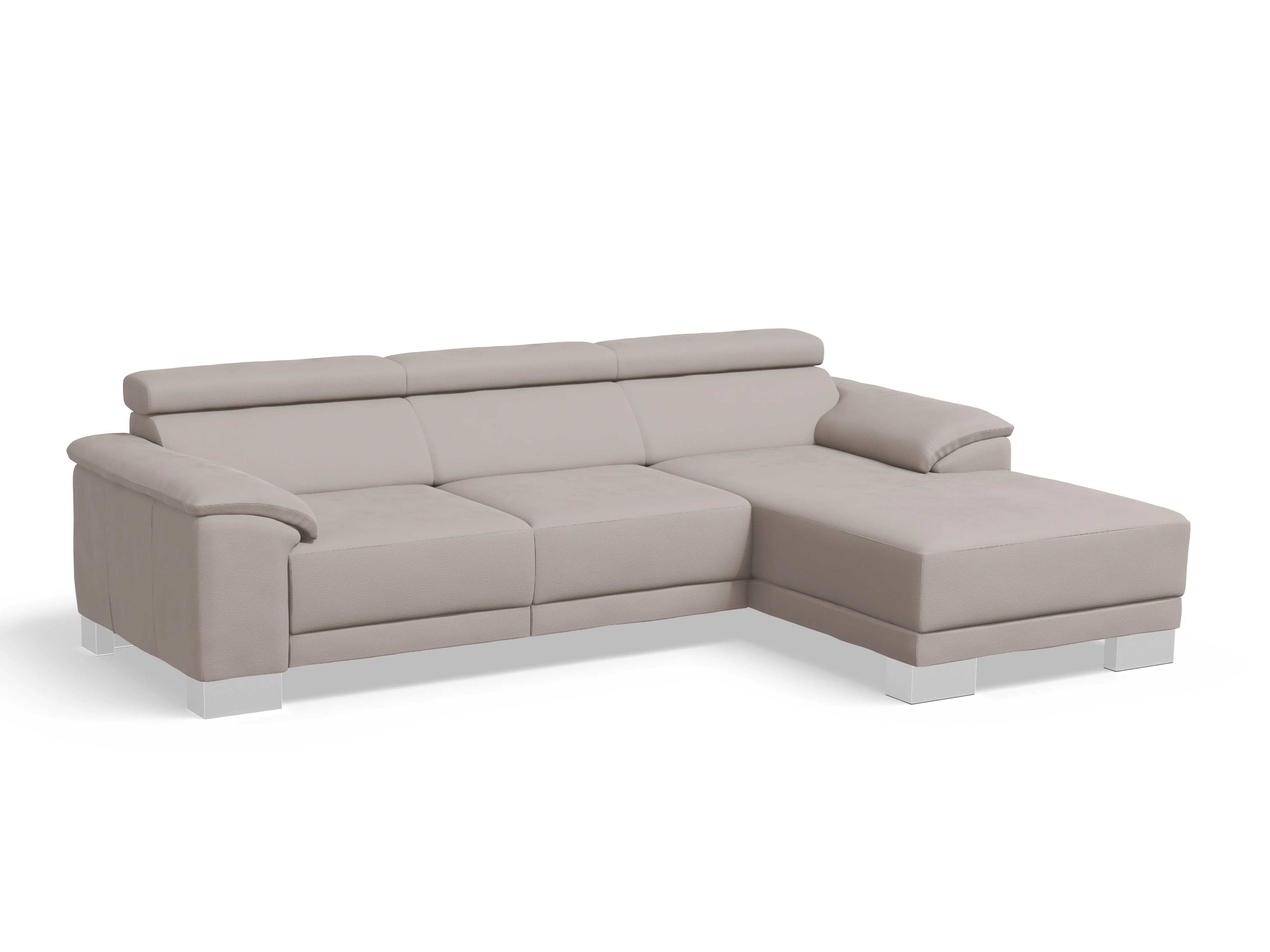 Antonio Ecksofa LO Medium R Ansicht des Produktes Antonio in Stoff Braun