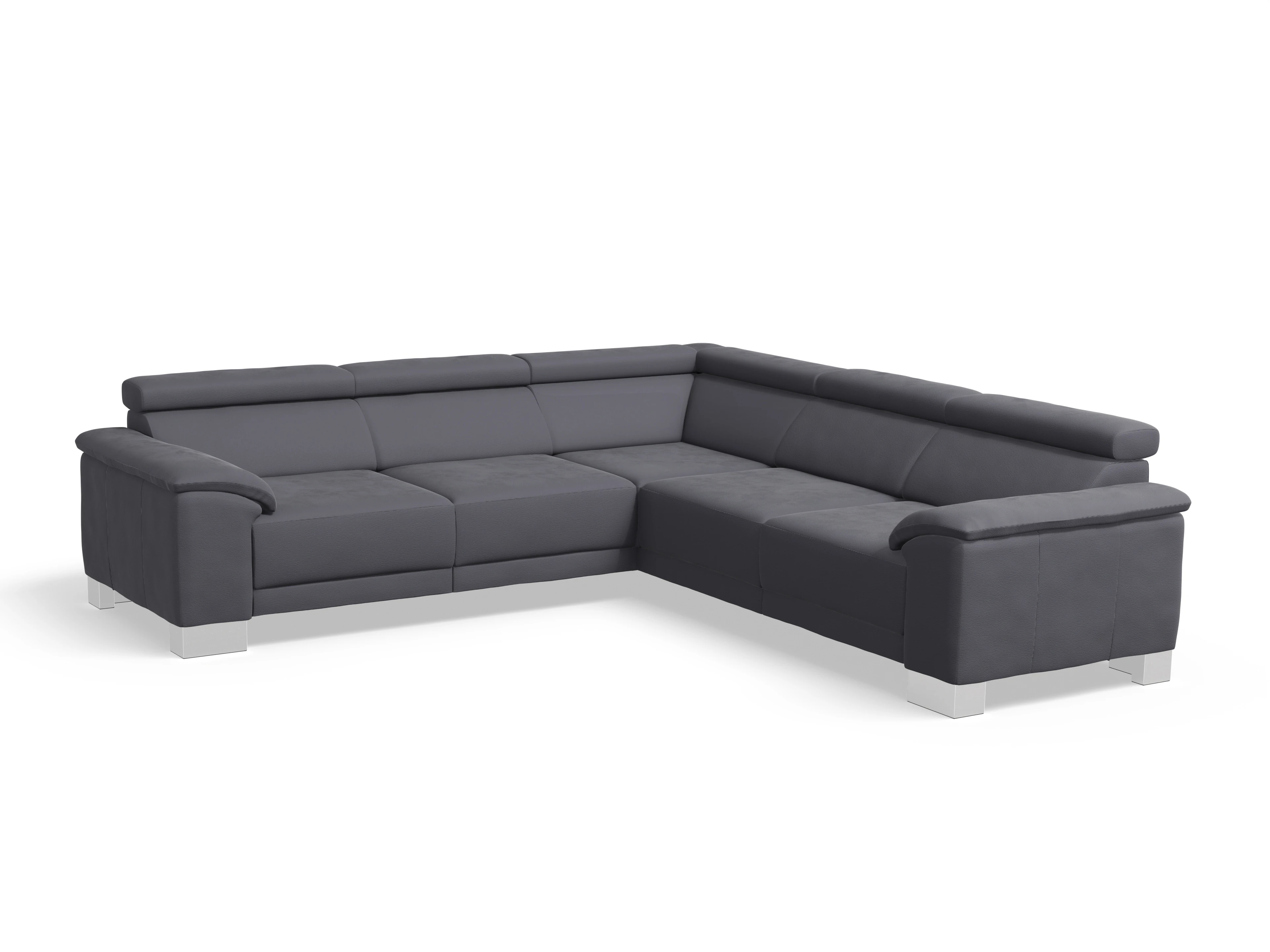 Ansicht des Produktes Antonio Ecksofa gleichschenklig in Stoff Grau