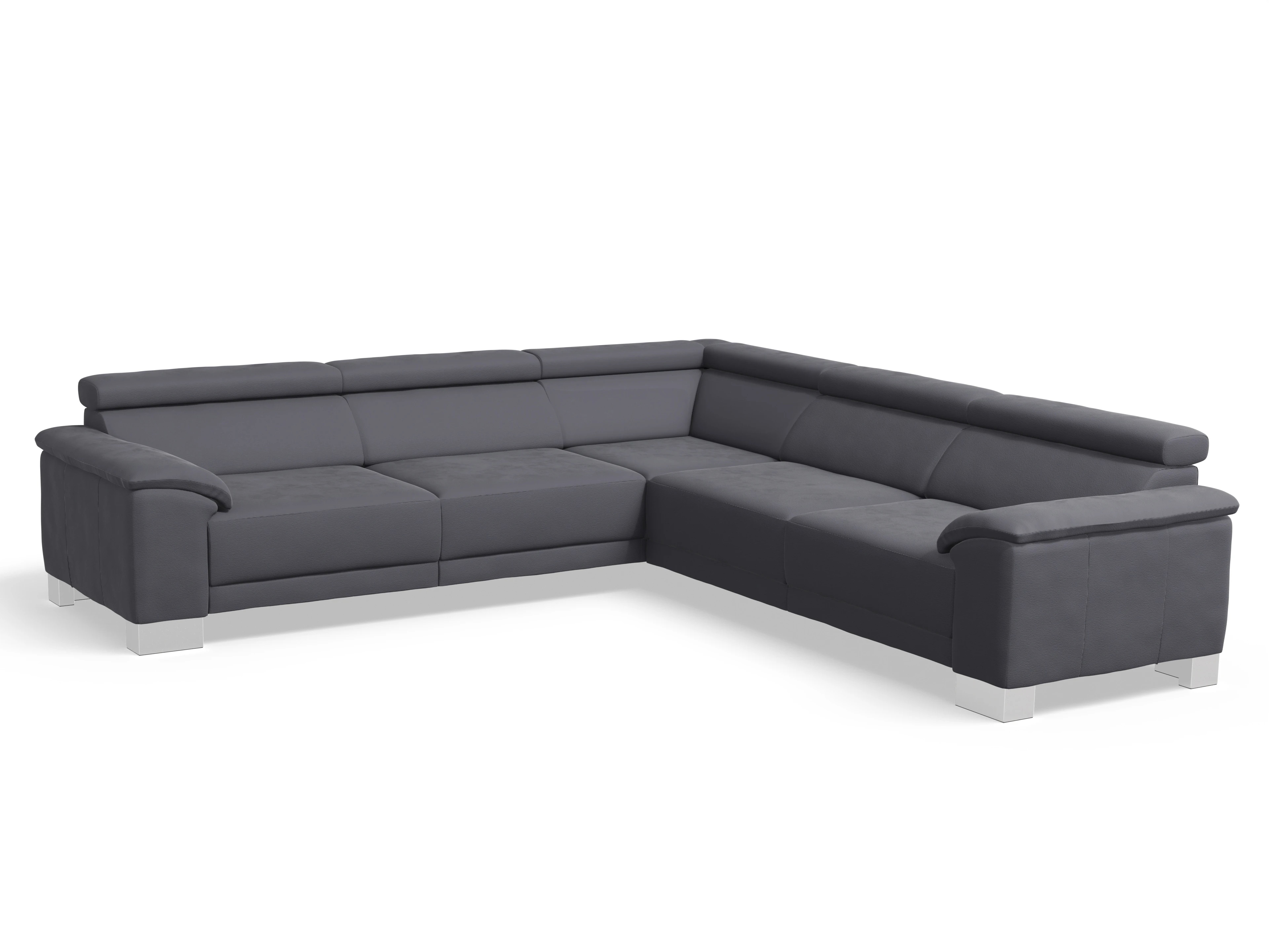 Antonio Ecksofa SPE Large Ansicht des Produktes Antonio Ecksofa gleichschenklig in Stoff Grau