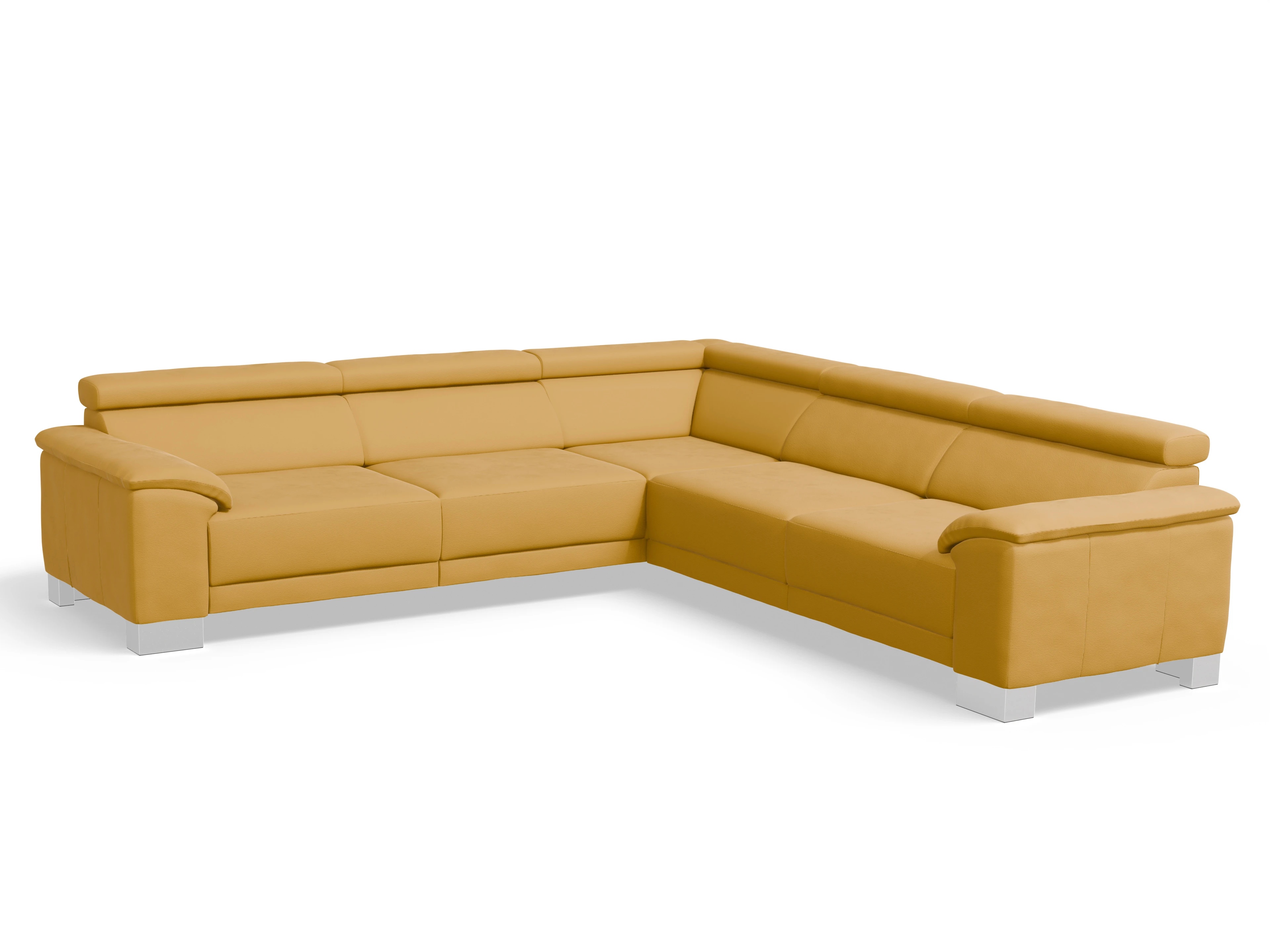 Antonio Ecksofa SPE Large Ansicht des Produktes Antonio Ecksofa gleichschenklig in Stoff Gelb