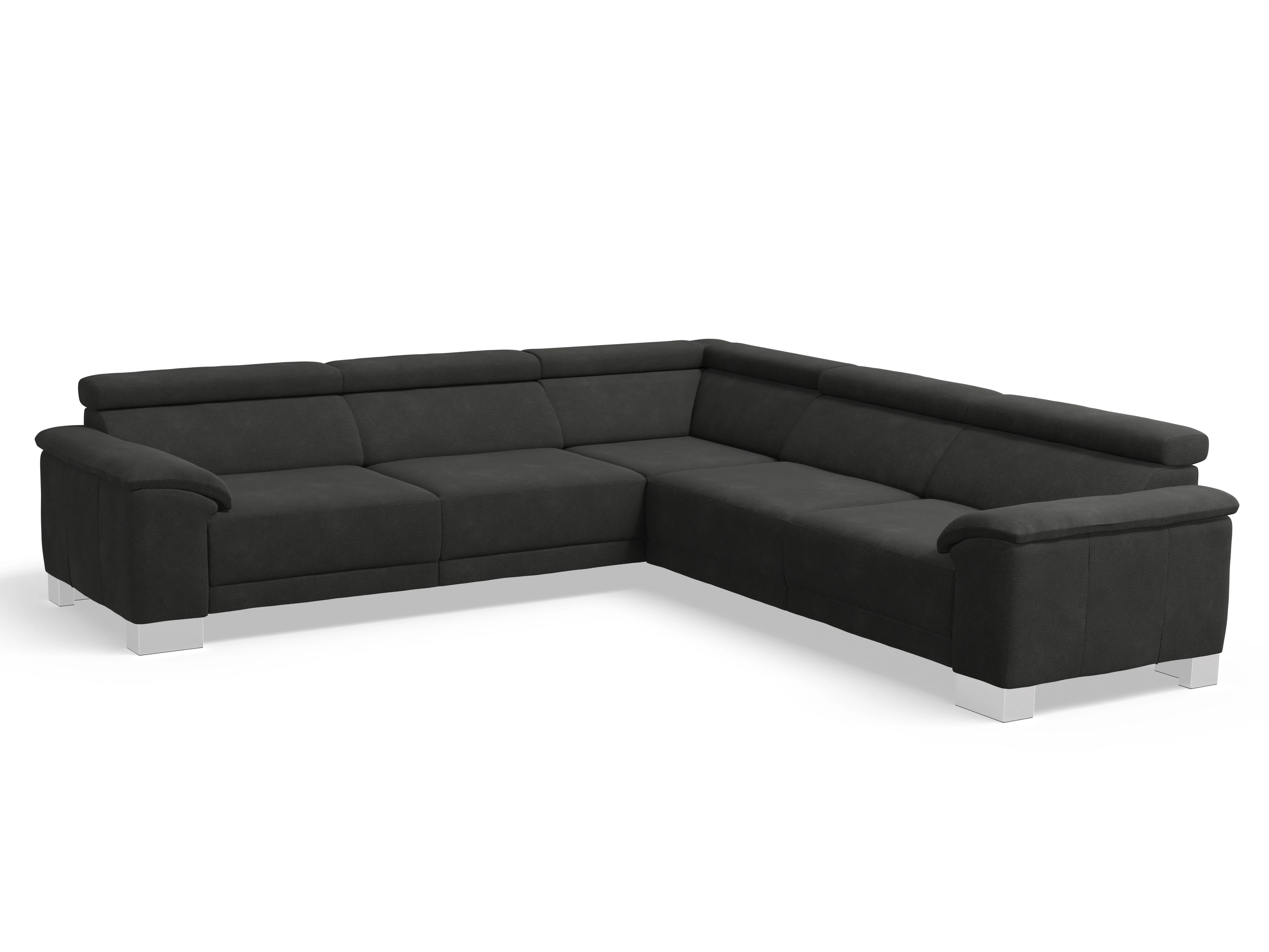 Ansicht des Produktes Antonio Ecksofa gleichschenklig in Stoff Schwarz