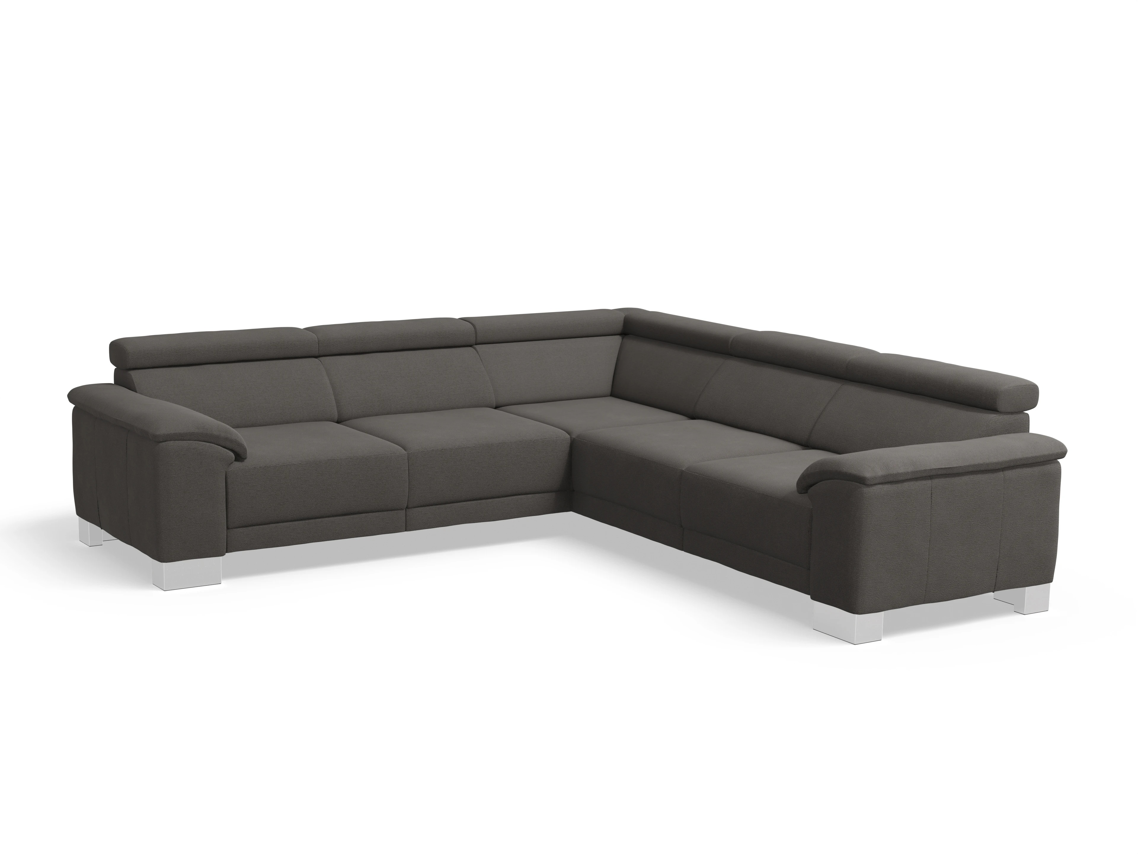 Antonio Ecksofa SPE Medium Ansicht des Produktes Antonio Ecksofa gleichschenklig in Stoff Grau