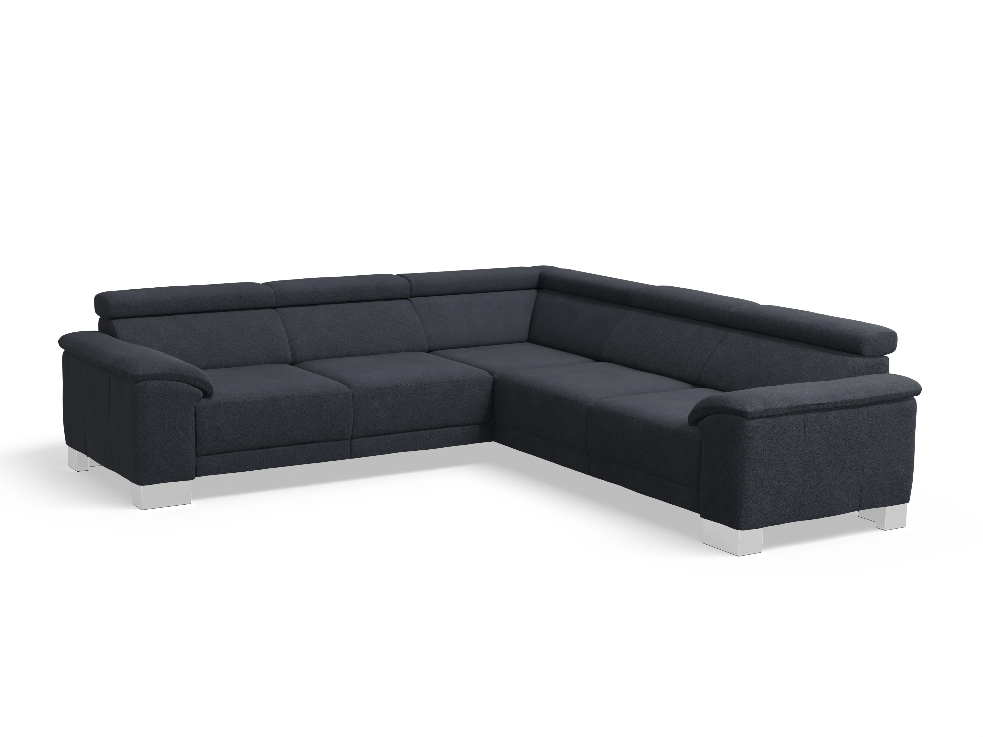 Ansicht des Produktes Antonio Ecksofa gleichschenklig in Stoff Blau