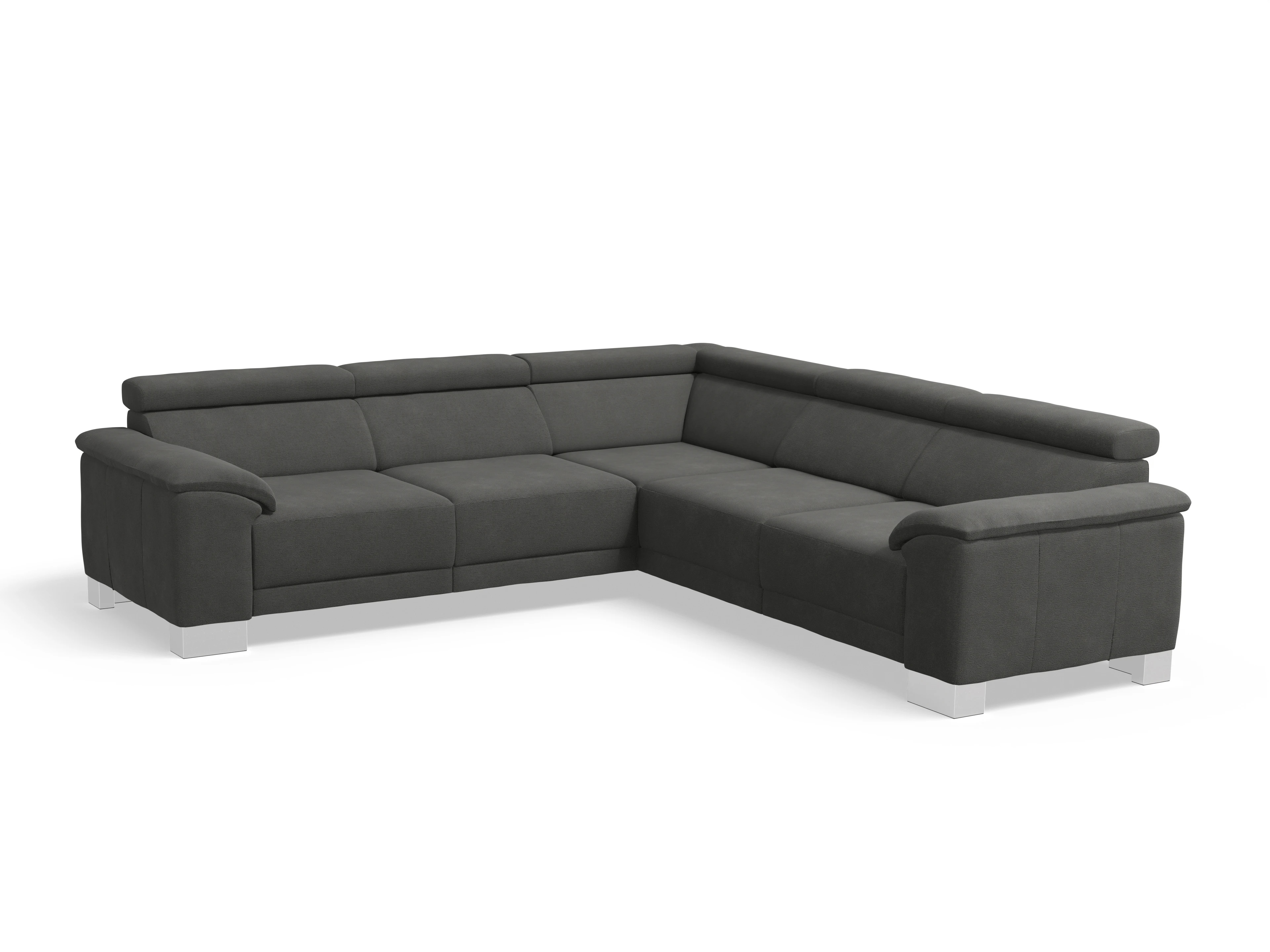 Ansicht des Produktes Antonio Ecksofa gleichschenklig in Stoff Grau