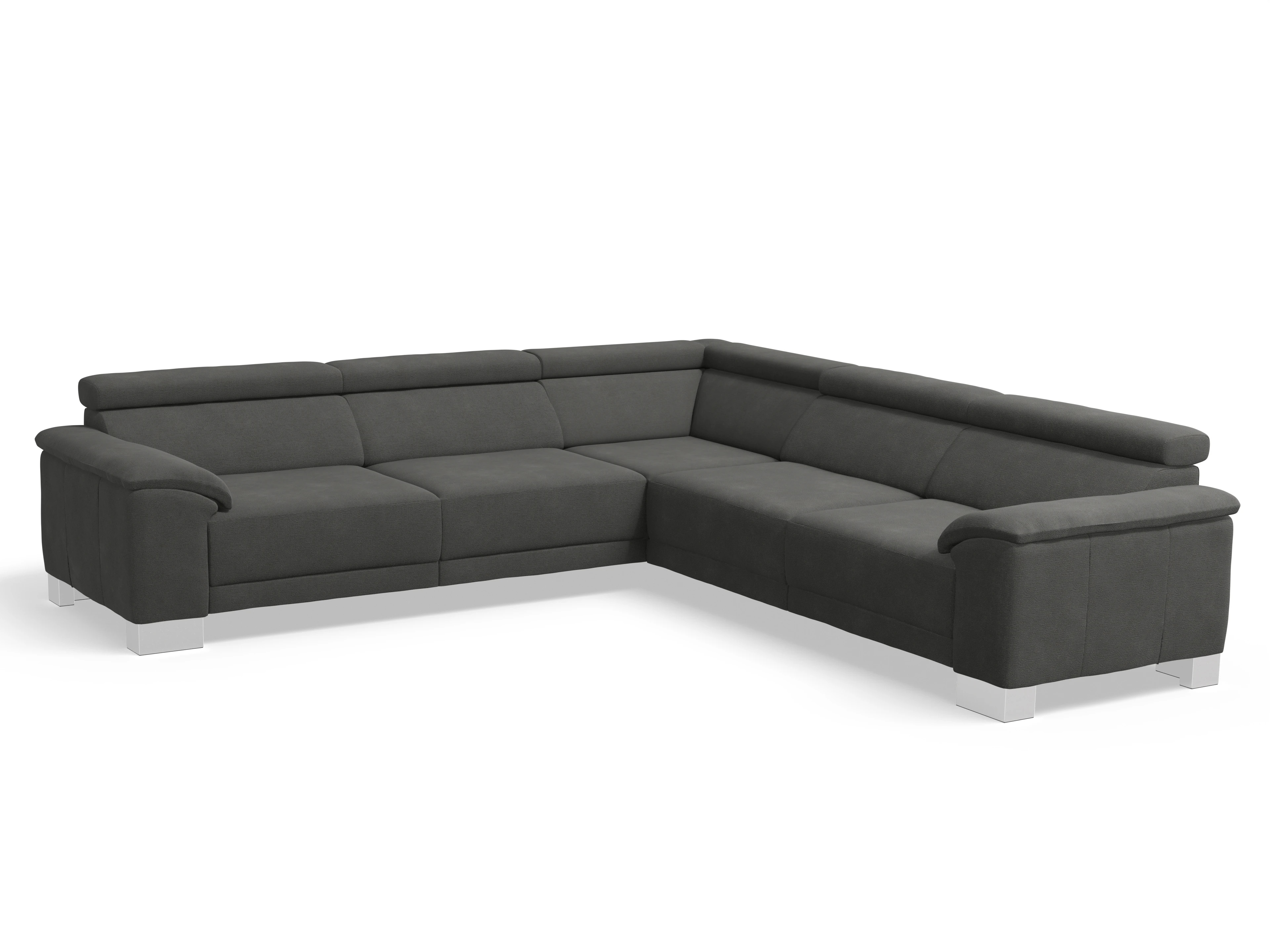 Ansicht des Produktes Antonio Ecksofa gleichschenklig in Stoff Grau