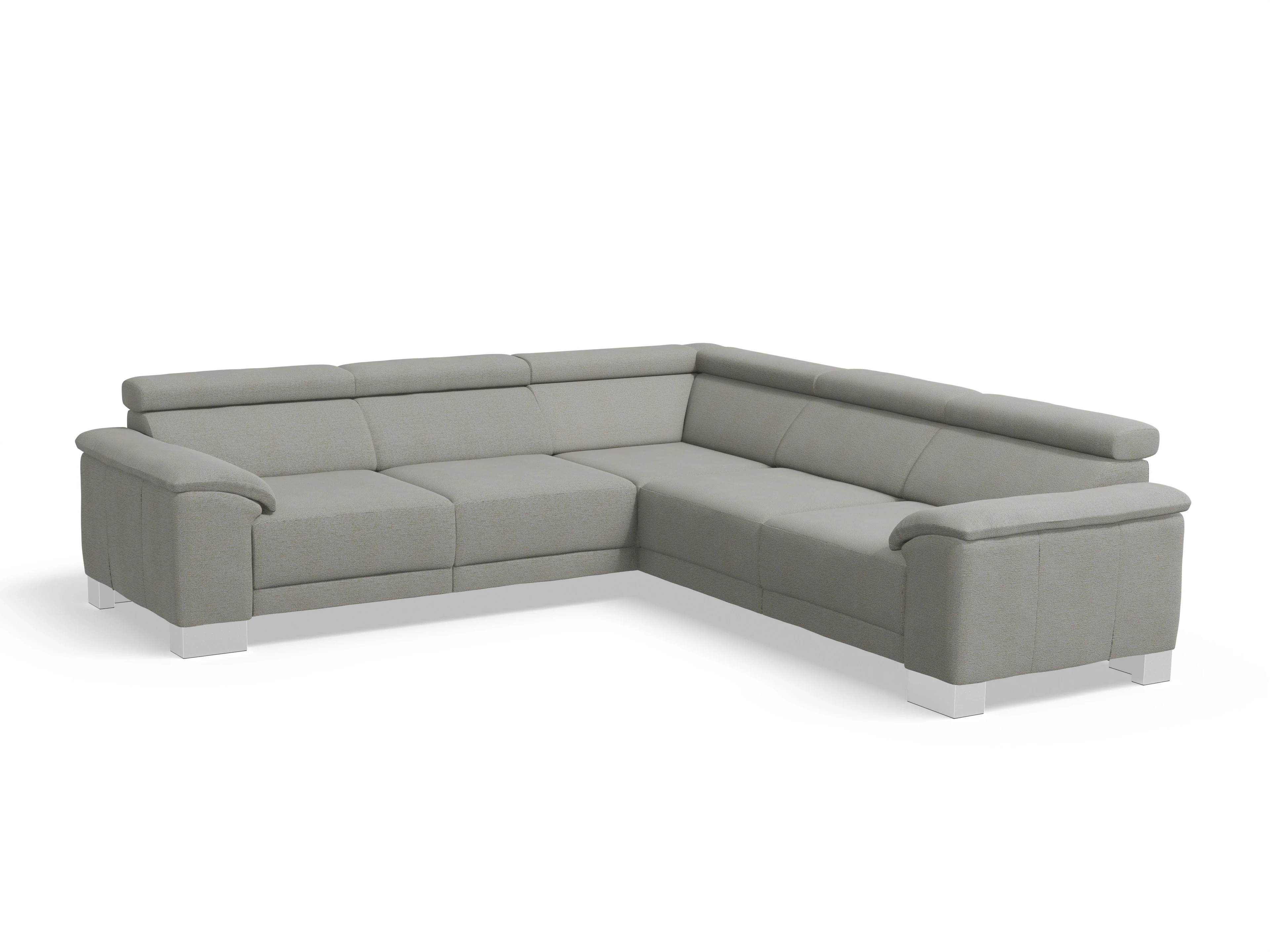 Ansicht des Produktes Antonio Ecksofa gleichschenklig in Stoff Grau
