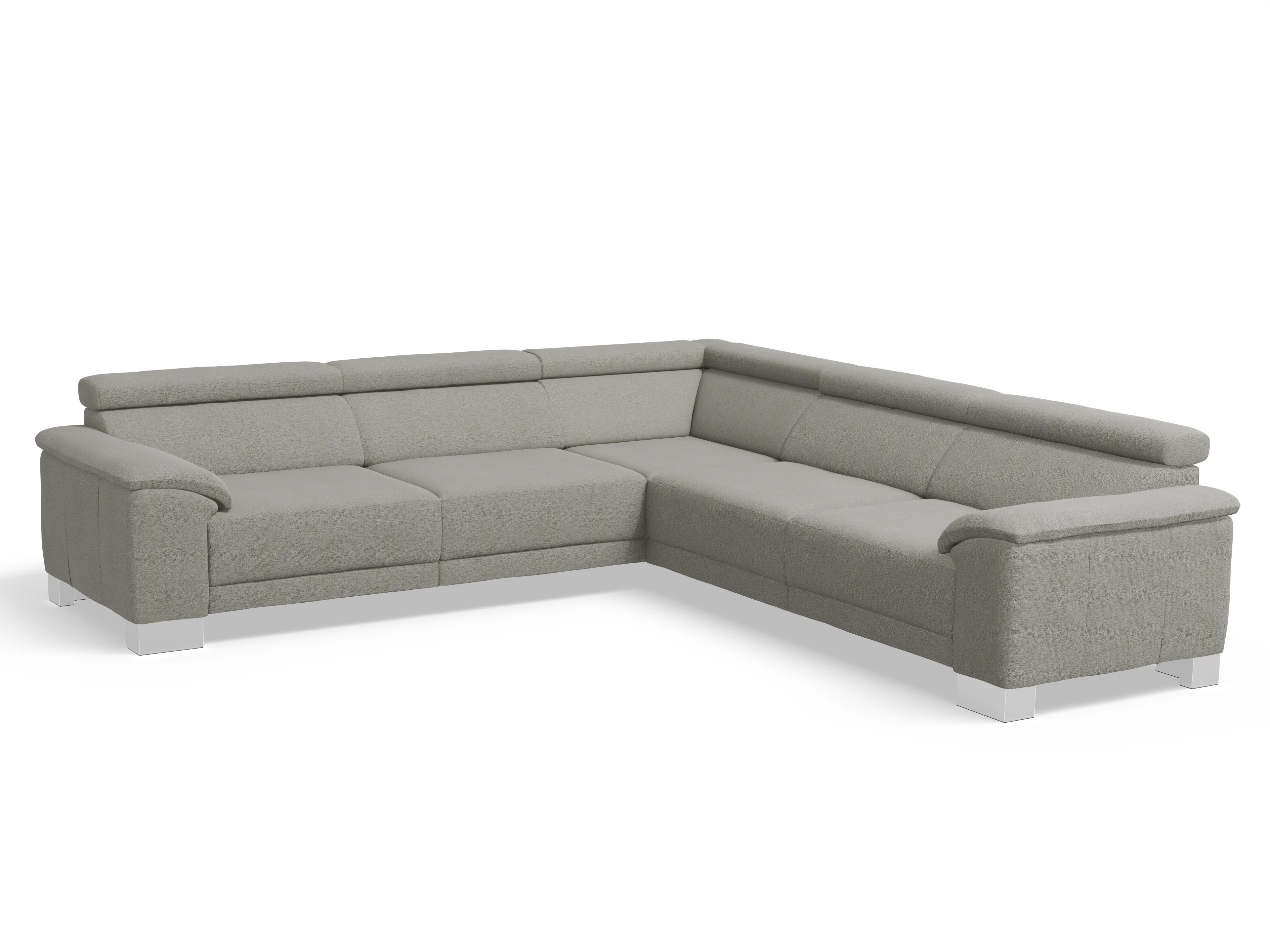Ansicht des Produktes Antonio Ecksofa gleichschenklig in Stoff Grau