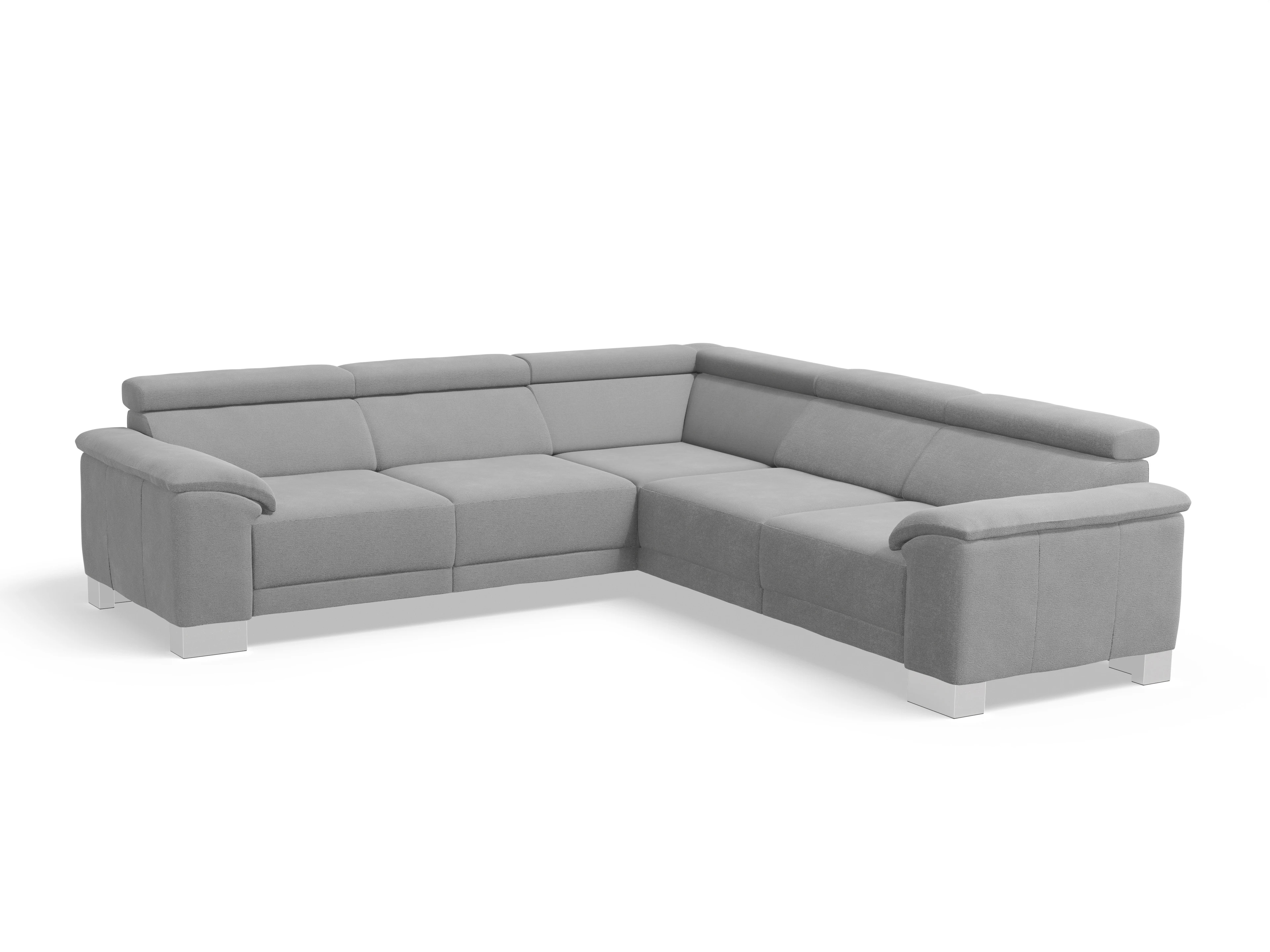 Antonio Ecksofa SPE Medium Ansicht des Produktes Antonio Ecksofa gleichschenklig in Stoff Grau