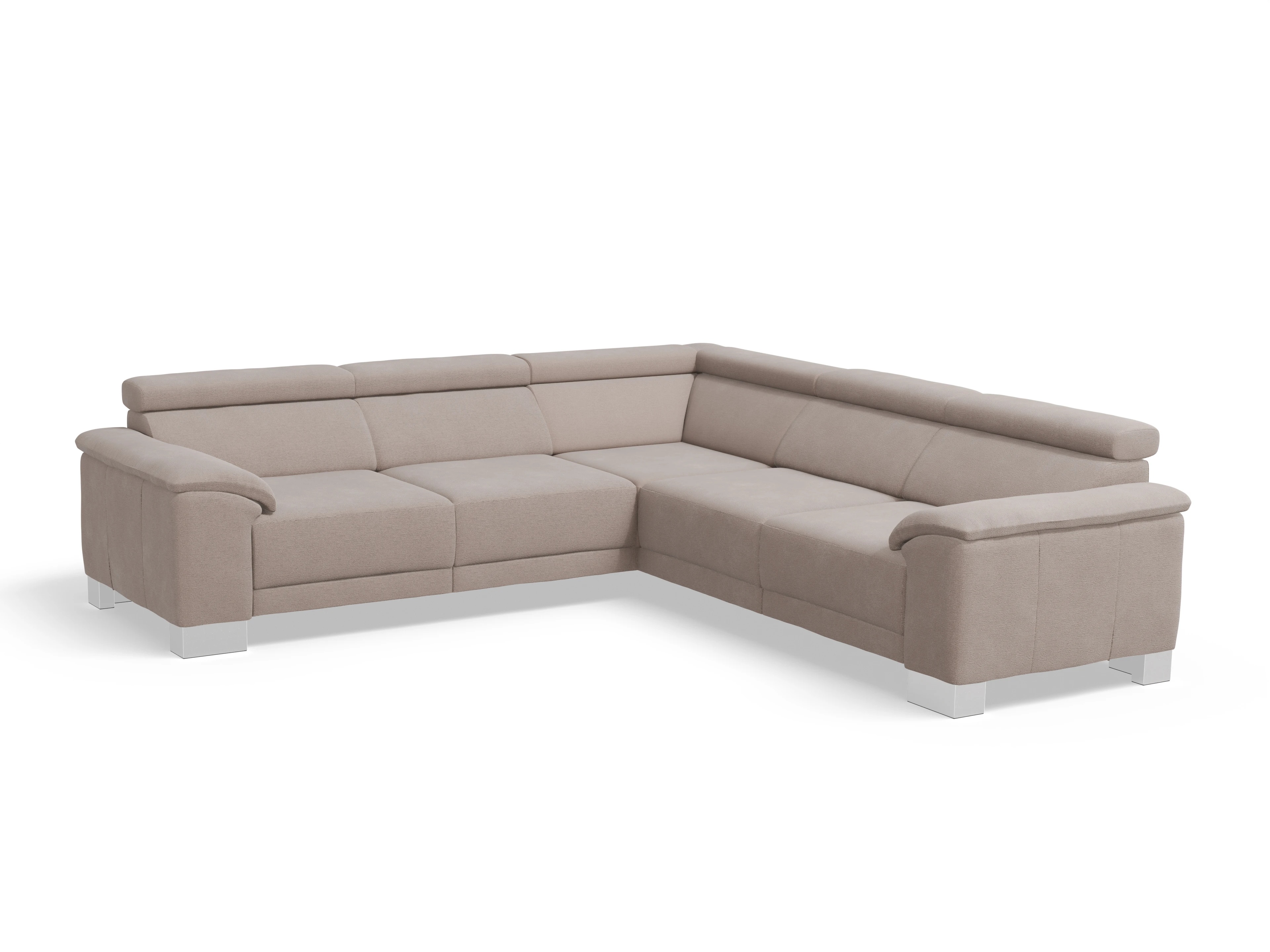 Ansicht des Produktes Antonio Ecksofa gleichschenklig in Stoff Braun