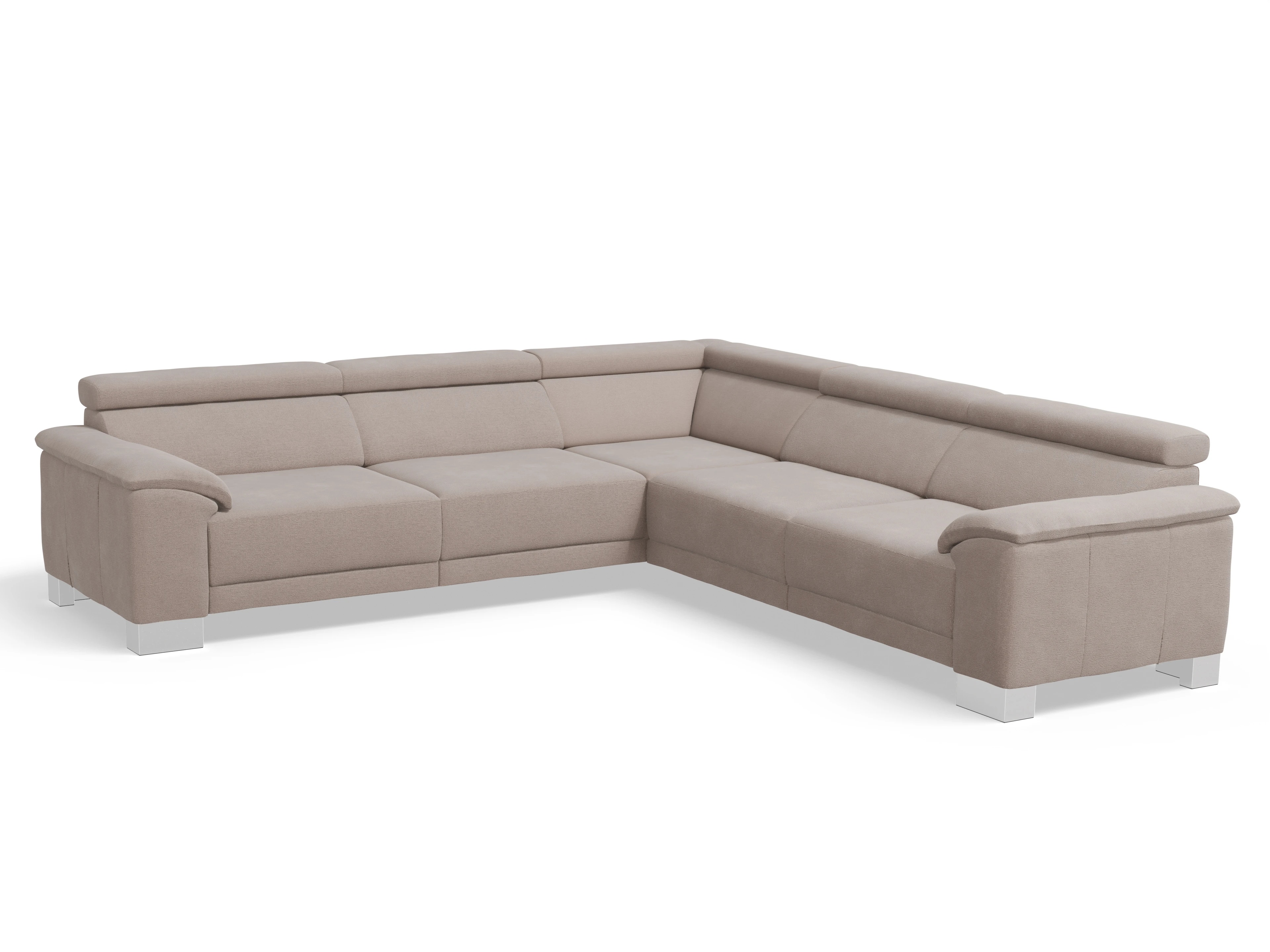 Ansicht des Produktes Antonio Ecksofa gleichschenklig in Stoff Braun