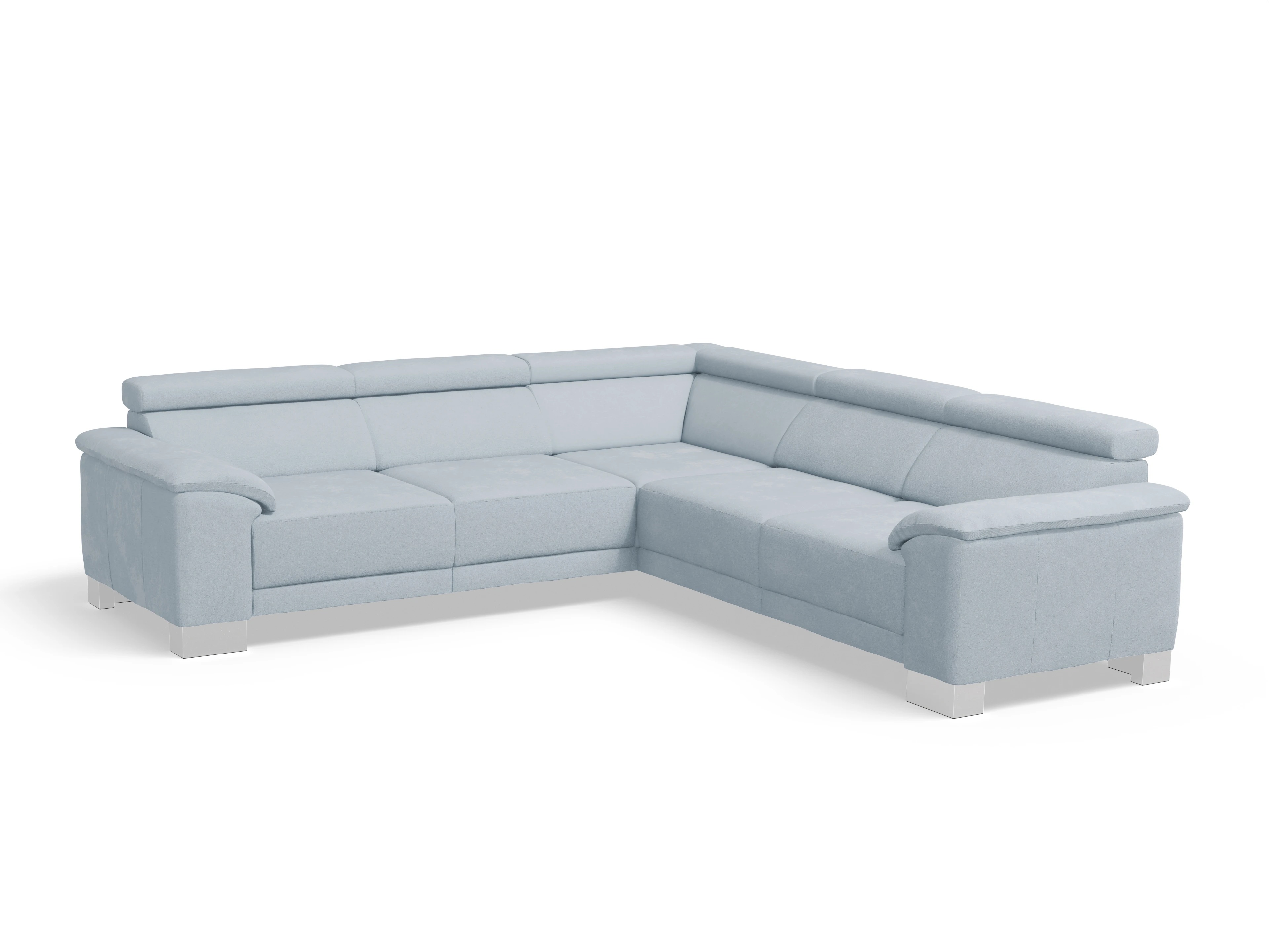 Ansicht des Produktes Antonio Ecksofa gleichschenklig in Stoff Blau