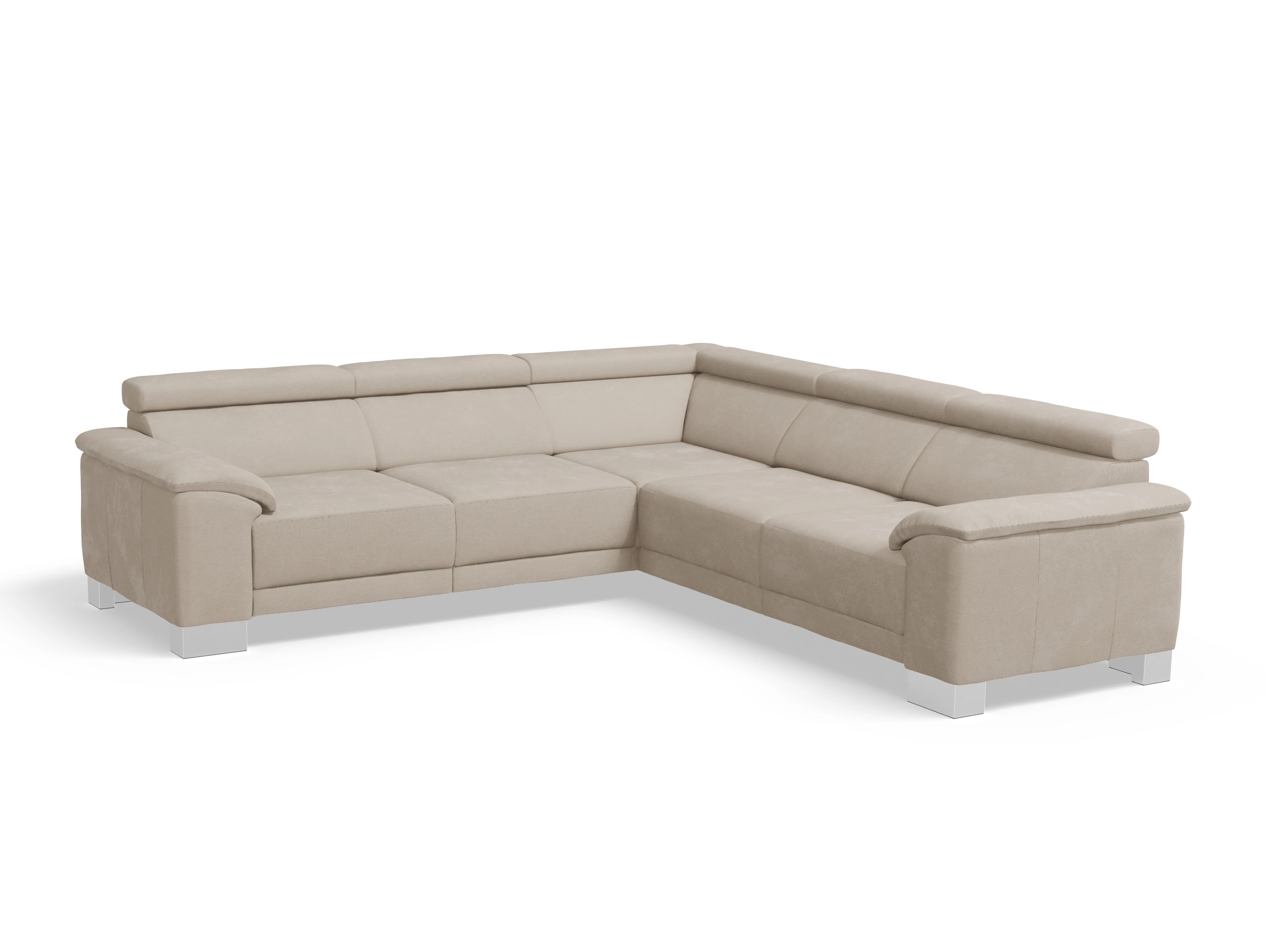 Ansicht des Produktes Antonio Ecksofa gleichschenklig in Stoff Beige