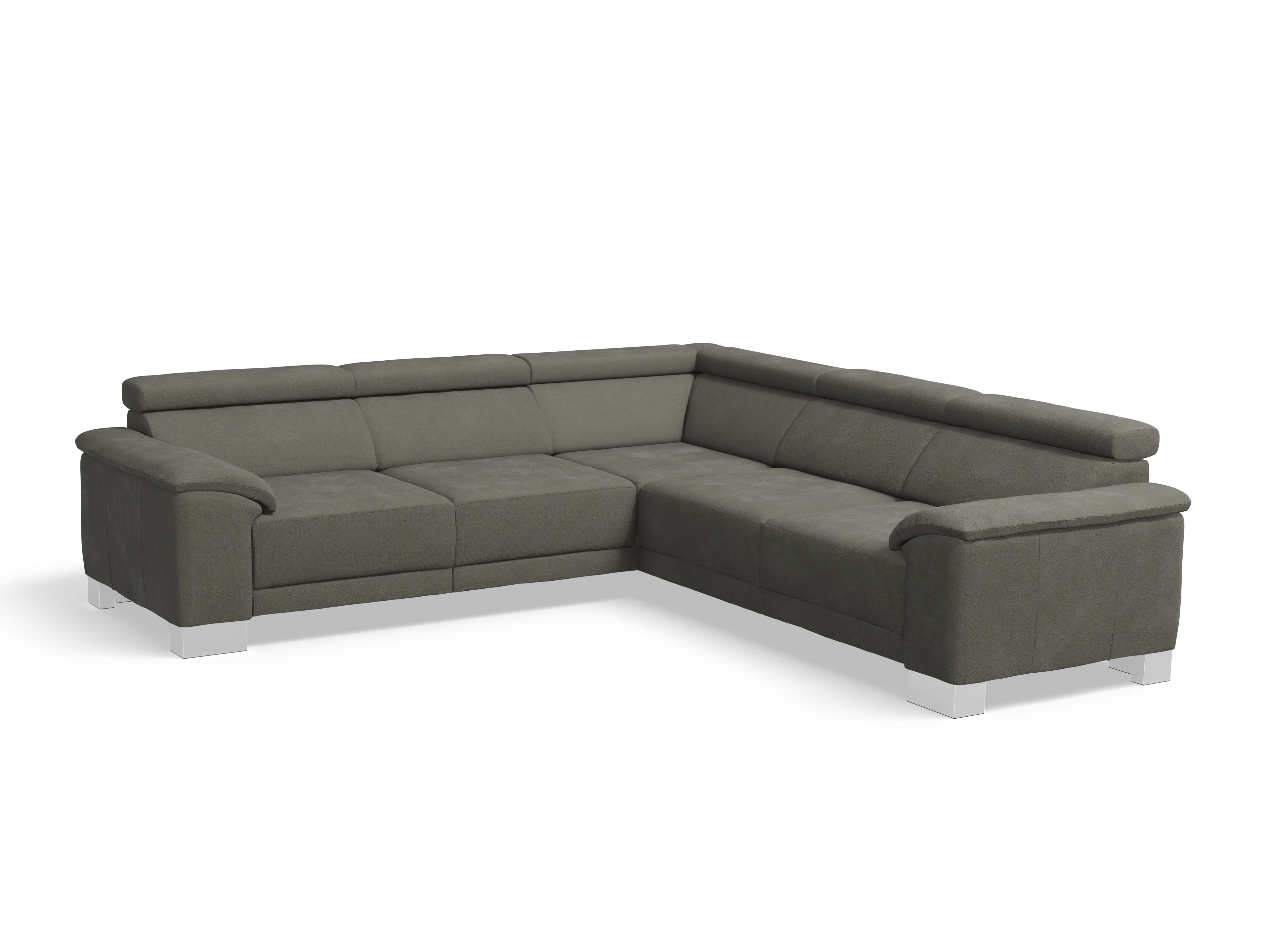 Ansicht des Produktes Antonio Ecksofa gleichschenklig in Stoff Grau