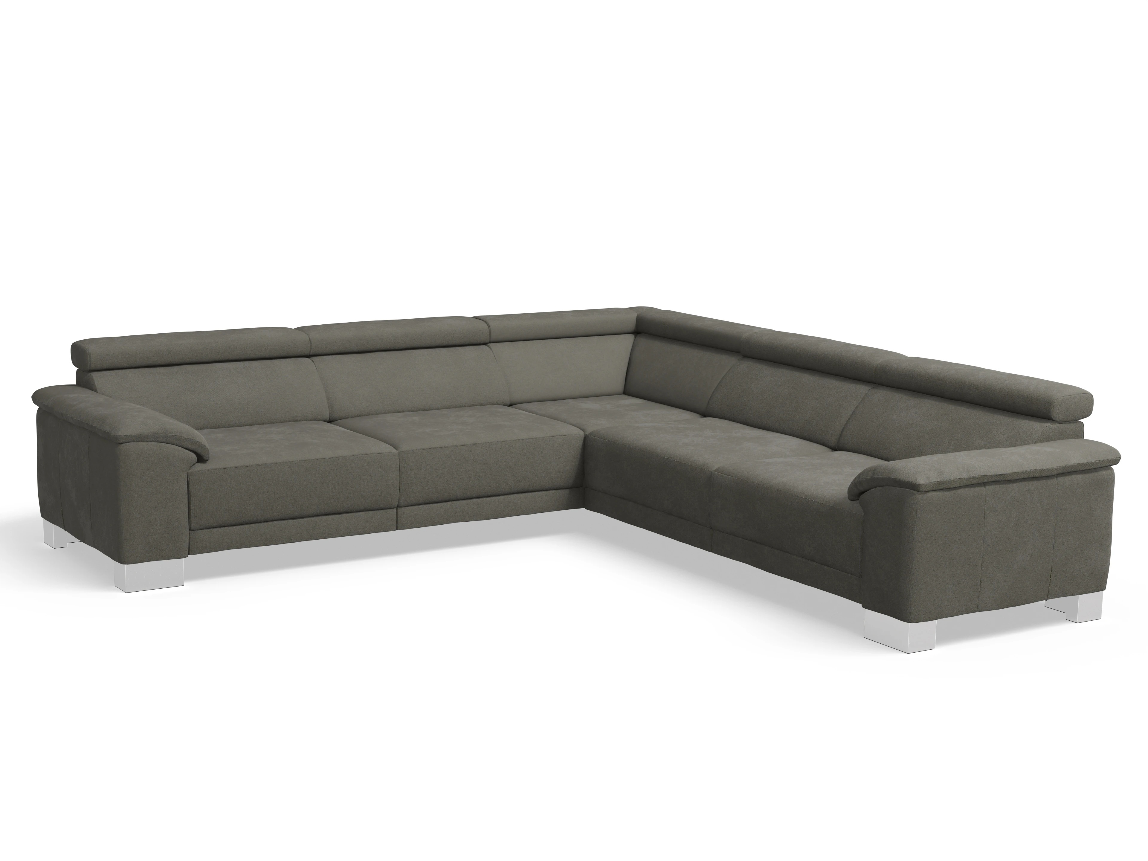 Antonio Ecksofa SPE Large Ansicht des Produktes Antonio Ecksofa gleichschenklig in Stoff Grau