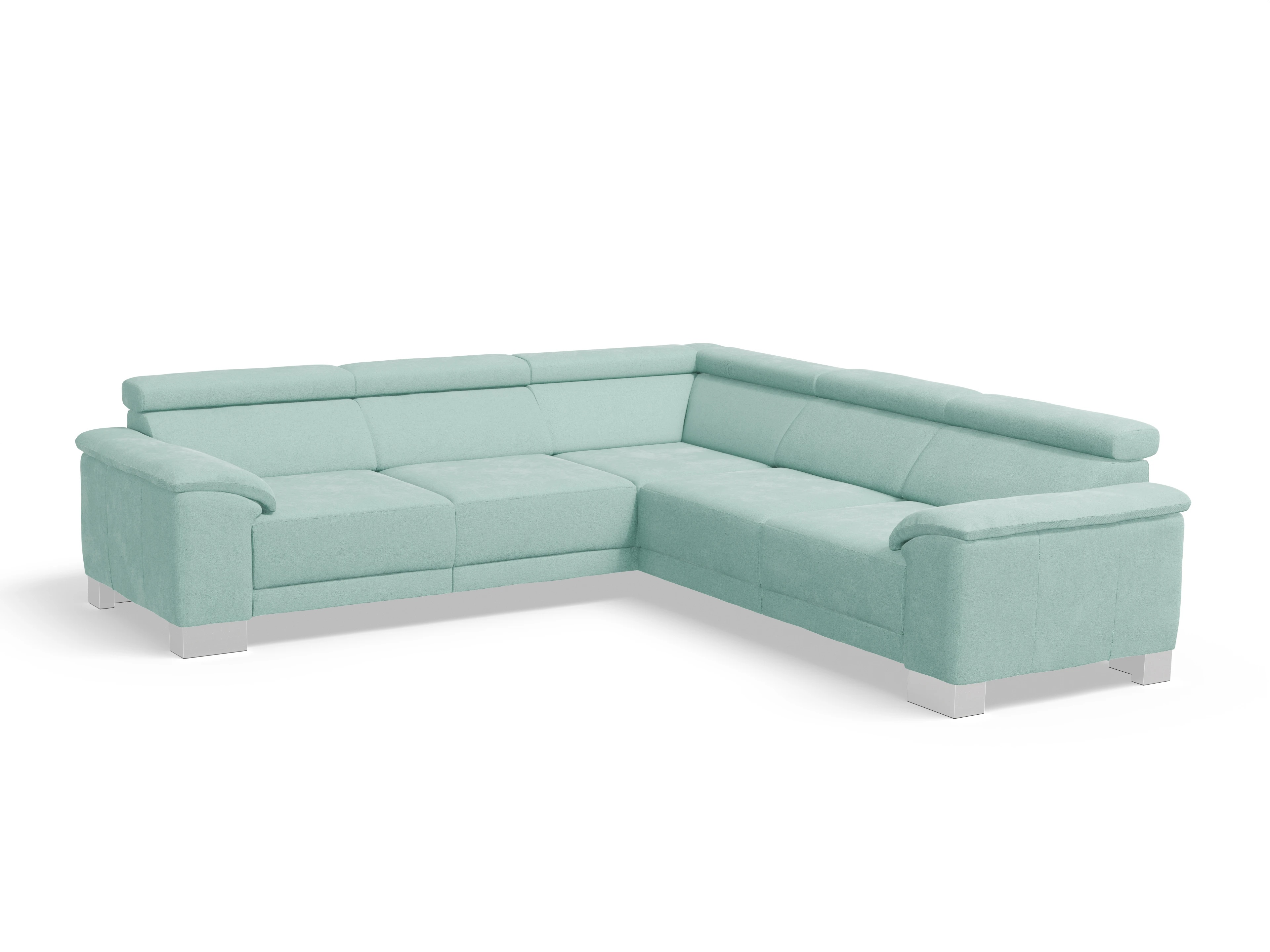 Ansicht des Produktes Antonio Ecksofa gleichschenklig in Stoff Blau