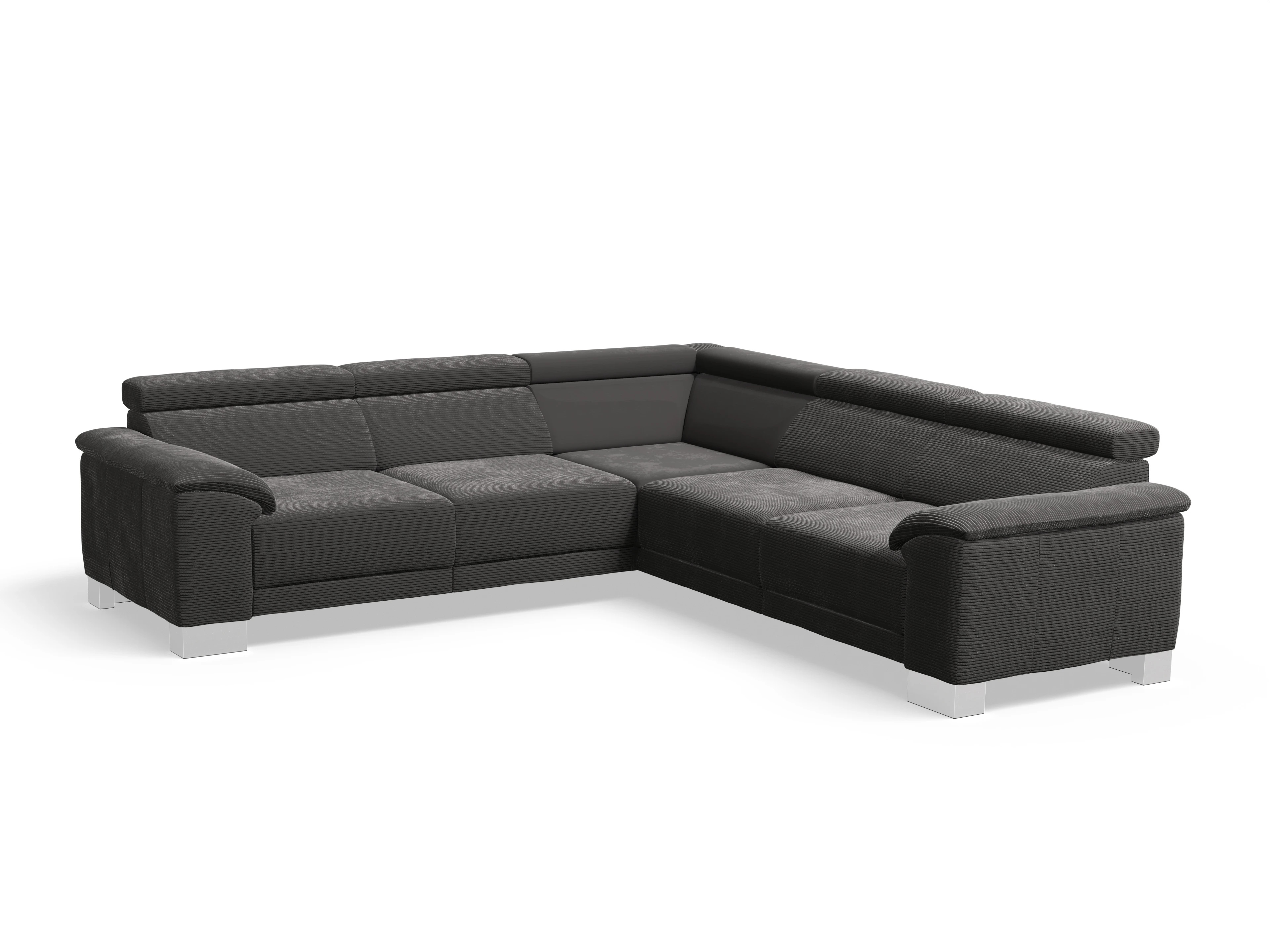 Ansicht des Produktes Antonio Ecksofa gleichschenklig in Stoff Grau