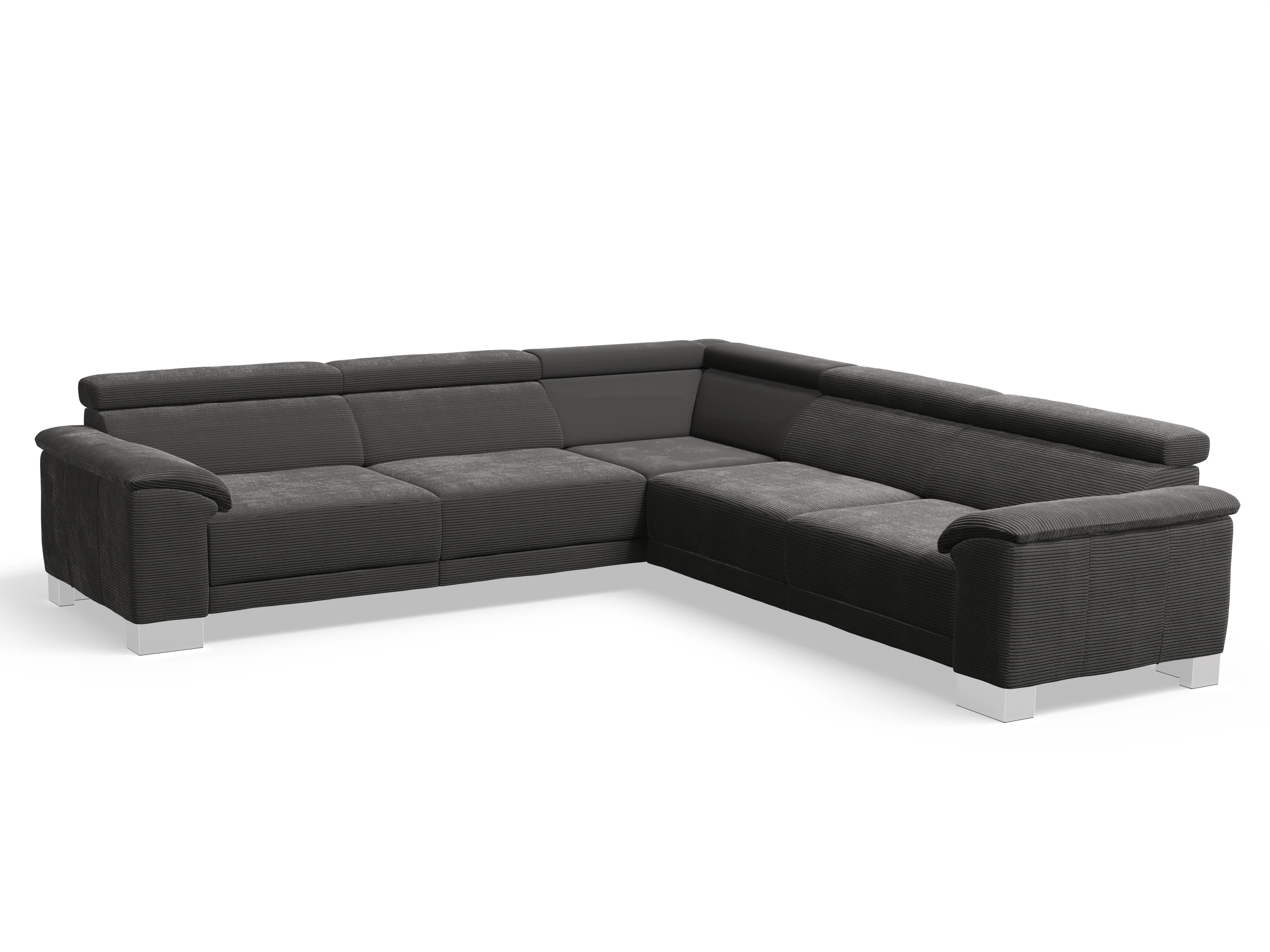 Antonio Ecksofa SPE Large Ansicht des Produktes Antonio Ecksofa gleichschenklig in Stoff Grau