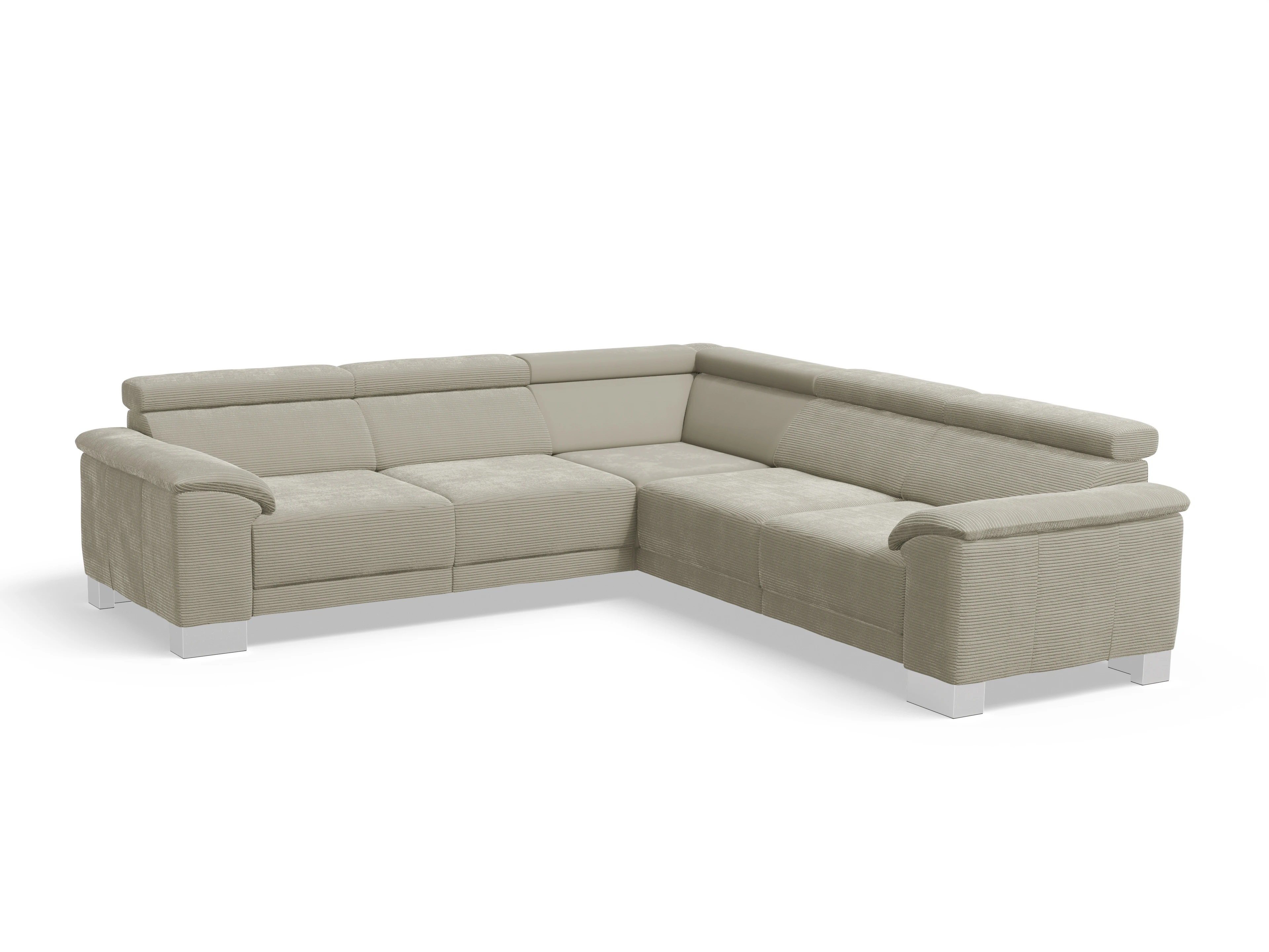 Ansicht des Produktes Antonio Ecksofa gleichschenklig in Stoff Grau