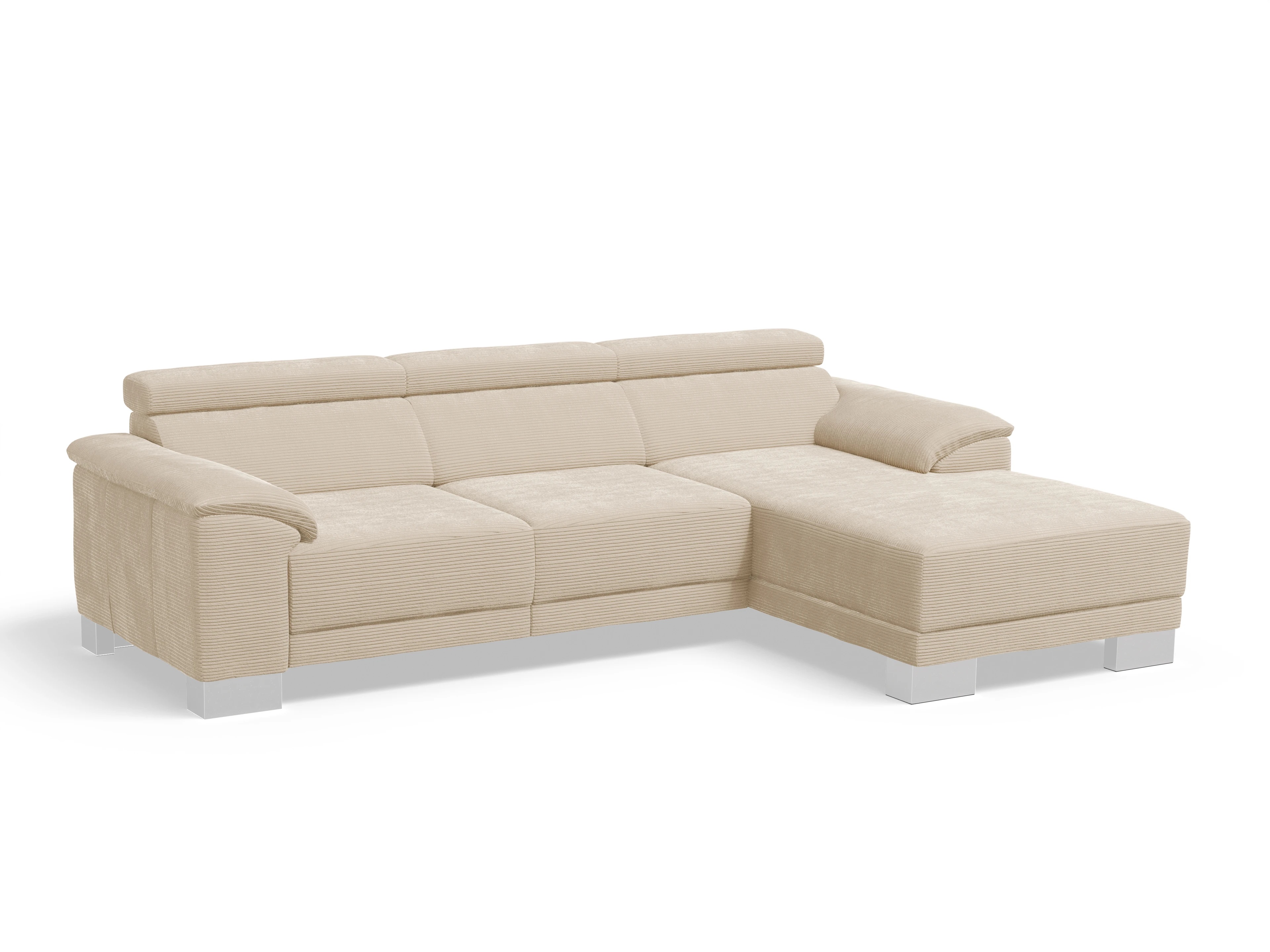 Antonio Ecksofa LO Medium R Ansicht des Produktes Antonio in Stoff Beige